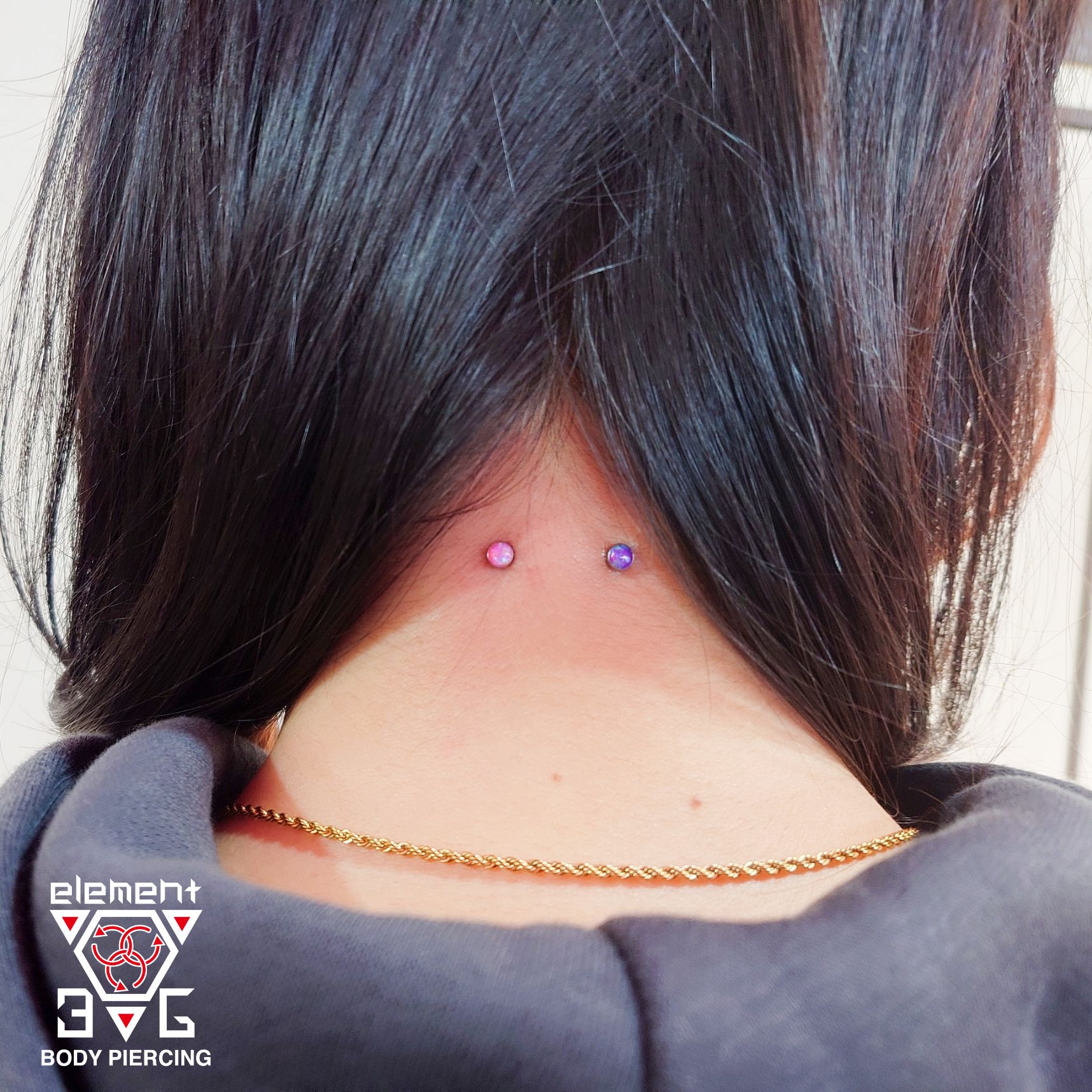 イヤーロブ 【ANATOMETAL】 プルメリアエンド 18金製 イエローゴールド 