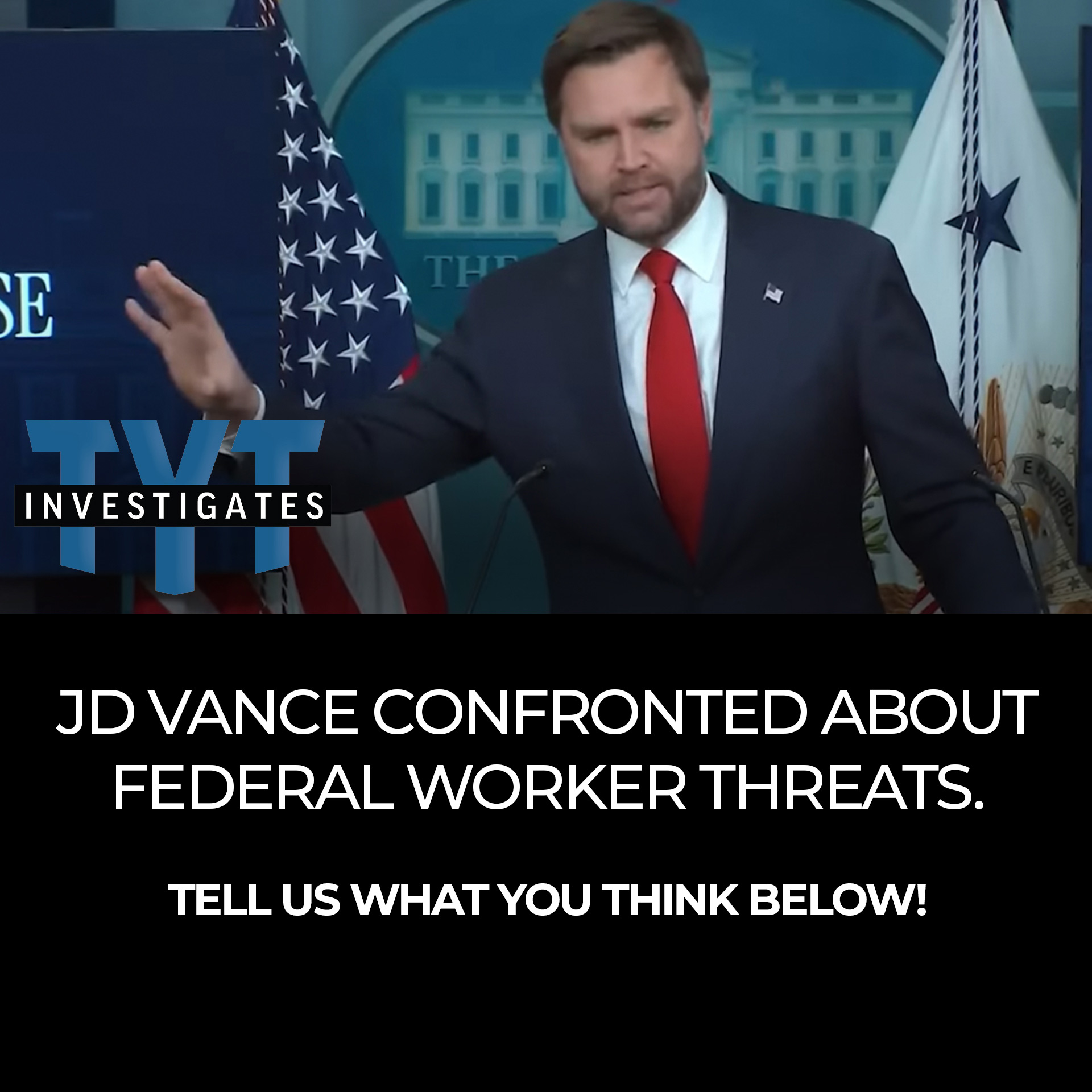 TYT - Vice President JD Vance responded to a reporter asking about ...