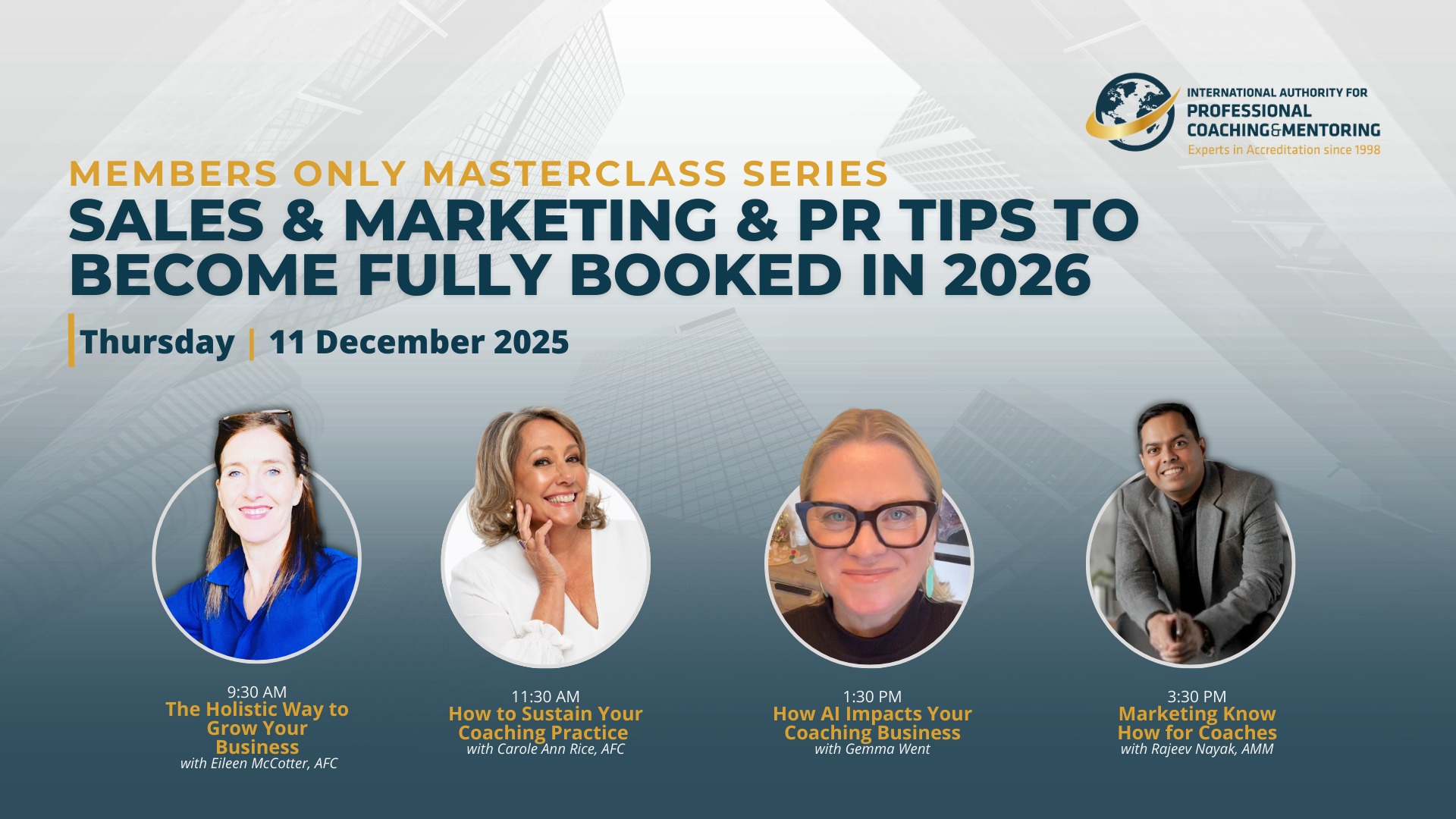 📣 Save the Date: 11 December 2025 Coaches, get ready to grow, elevate ...