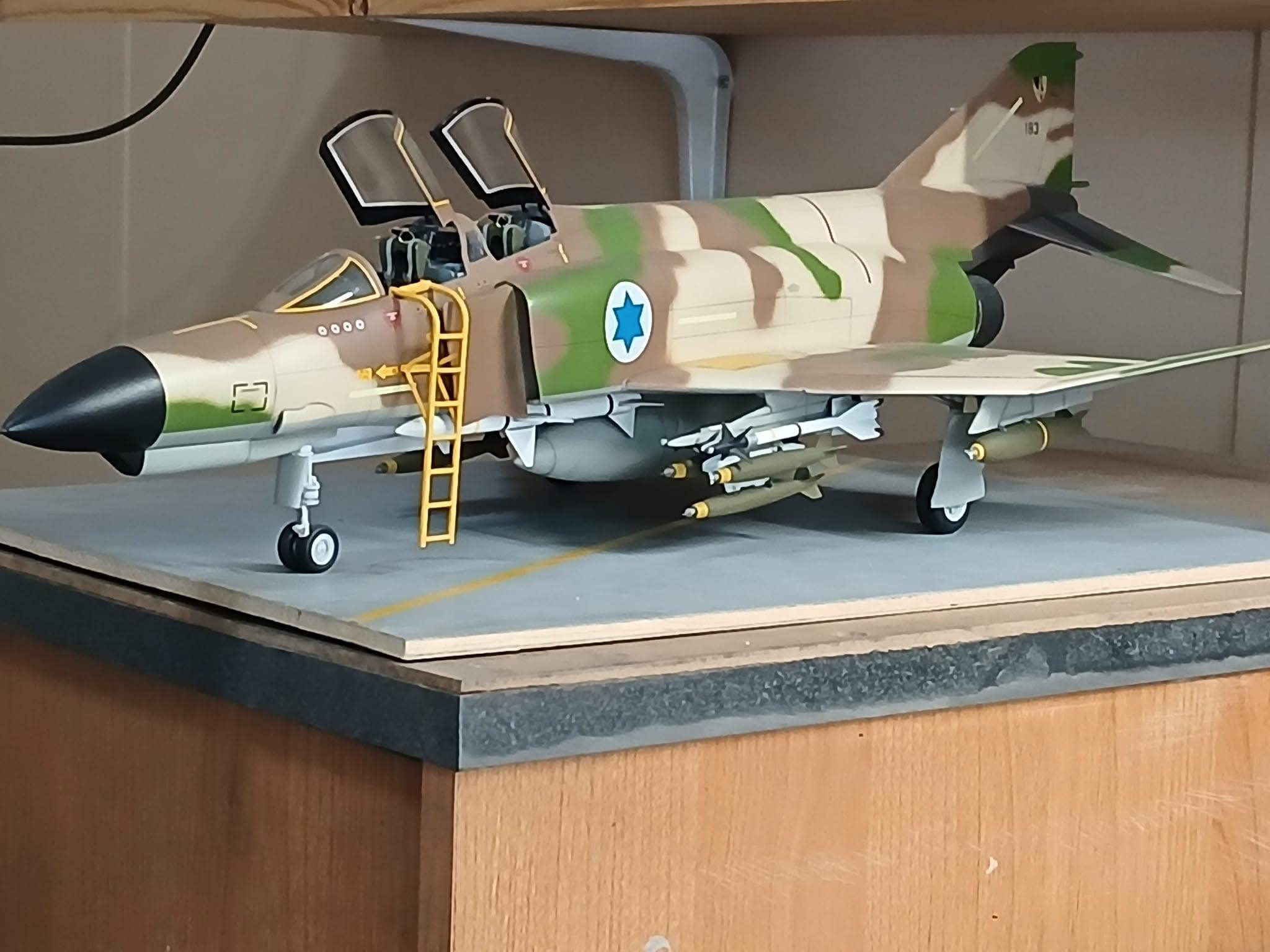 I was able to finish this Revell/Monogram 1/32 scale, F-4E PHANTOM