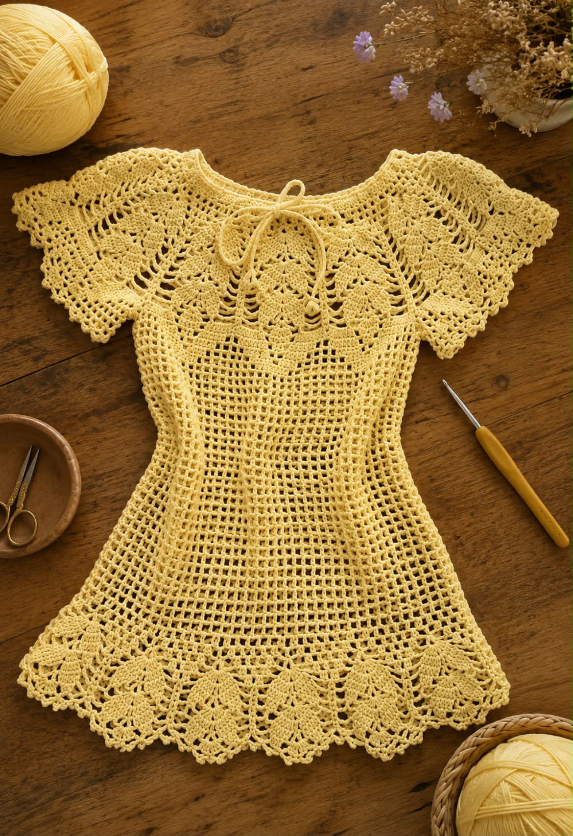 yellow crochet lace dress Nurgül Wedding dress Color:almond milk + walnut May26-Dress HD wallpaper: women's blue and more.