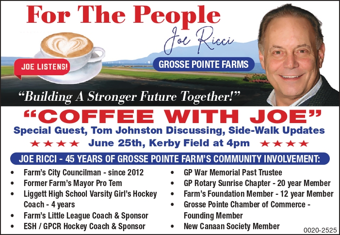Joe Ricci Farms Mayor - Candidate