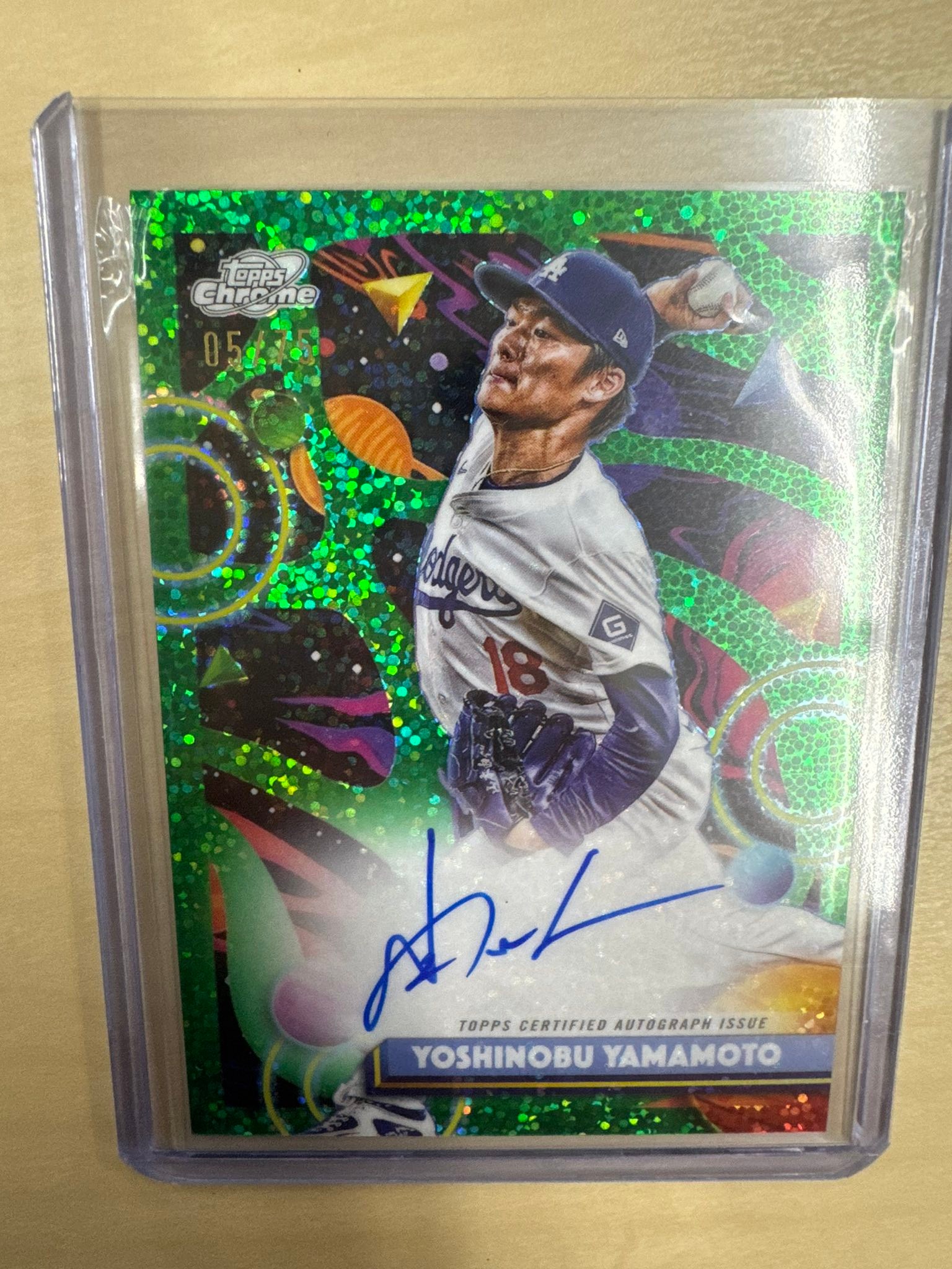Topps Chrome Certified Autograph Issue of Yoshinobu Yamamoto