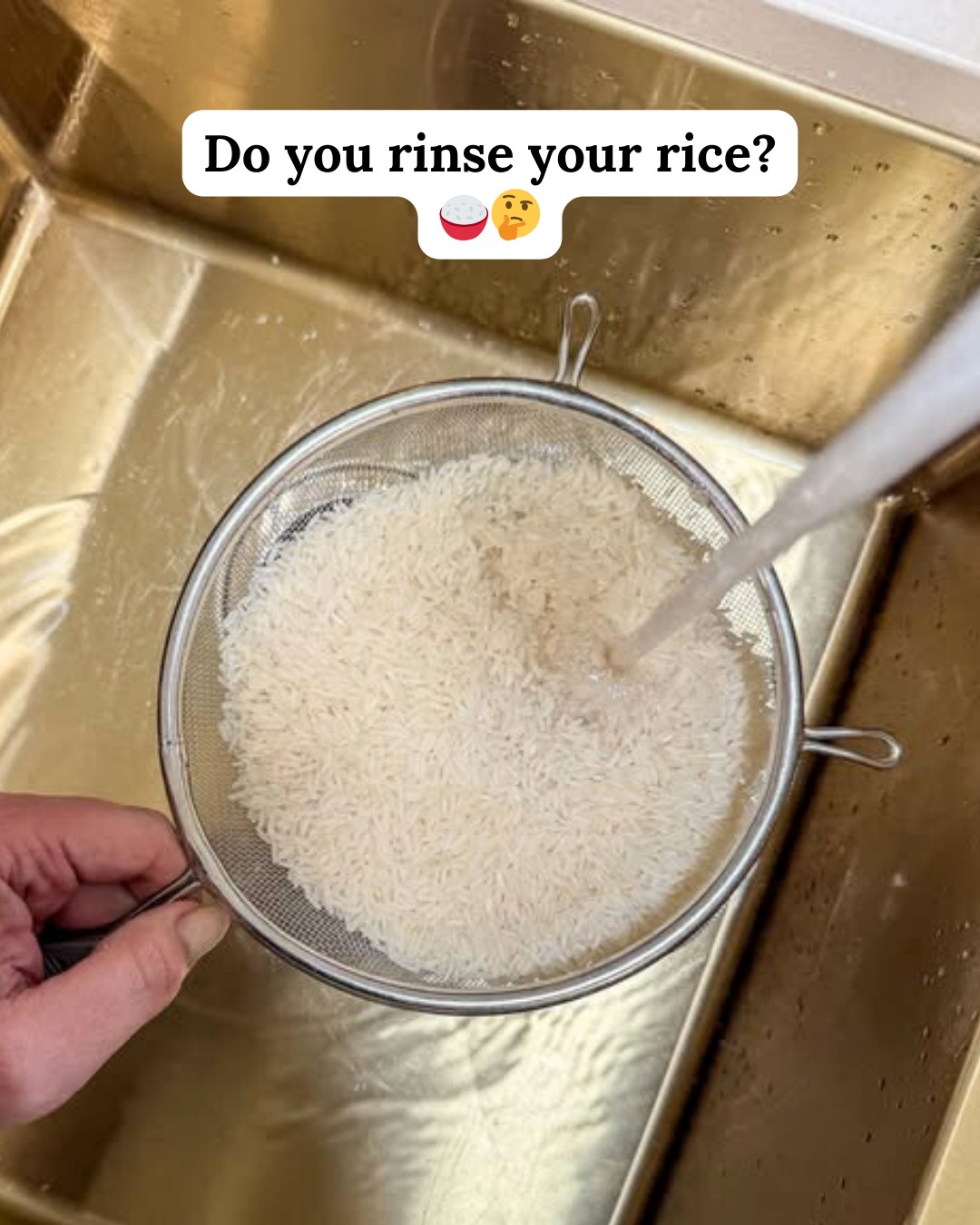 Fat - Do you rinse your rice before cooking? 🍚🤔 I never used to… until ...