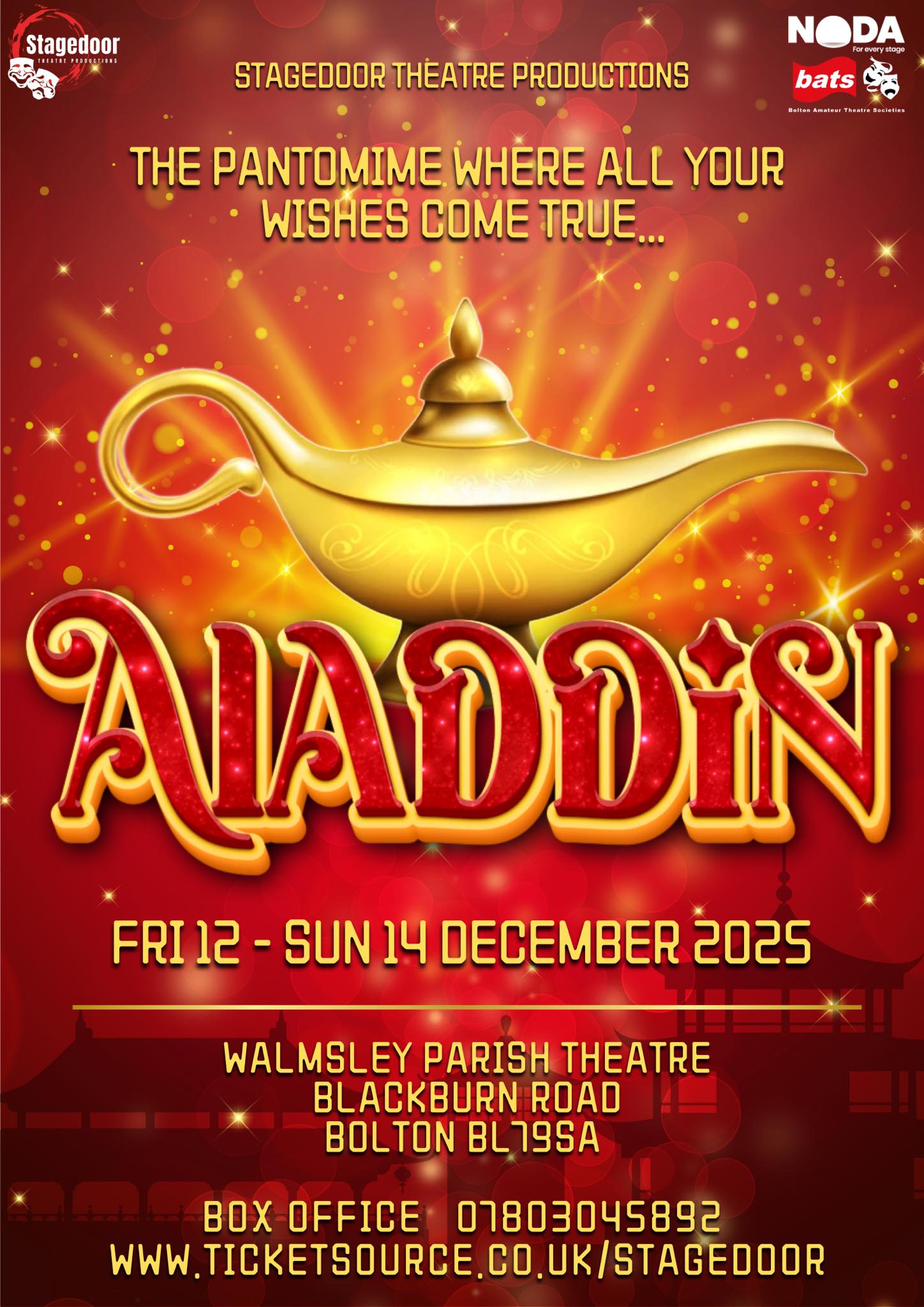 Stagedoor - 🧞‍♂️ Book to come and see one of our Saturday shows and be ...
