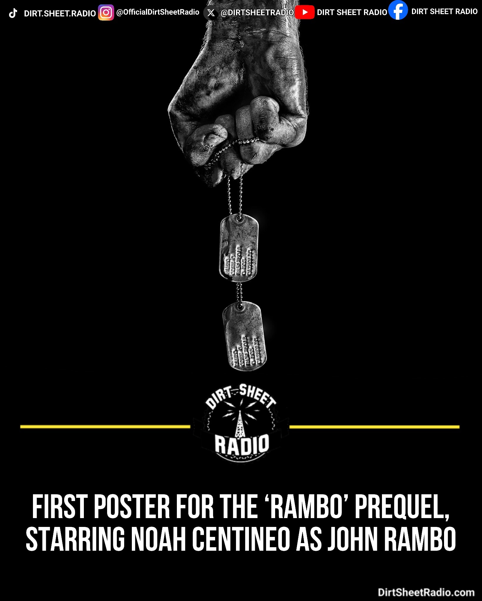 The first poster for the ‘RAMBO’... - Dirt Sheet Radio | Facebook