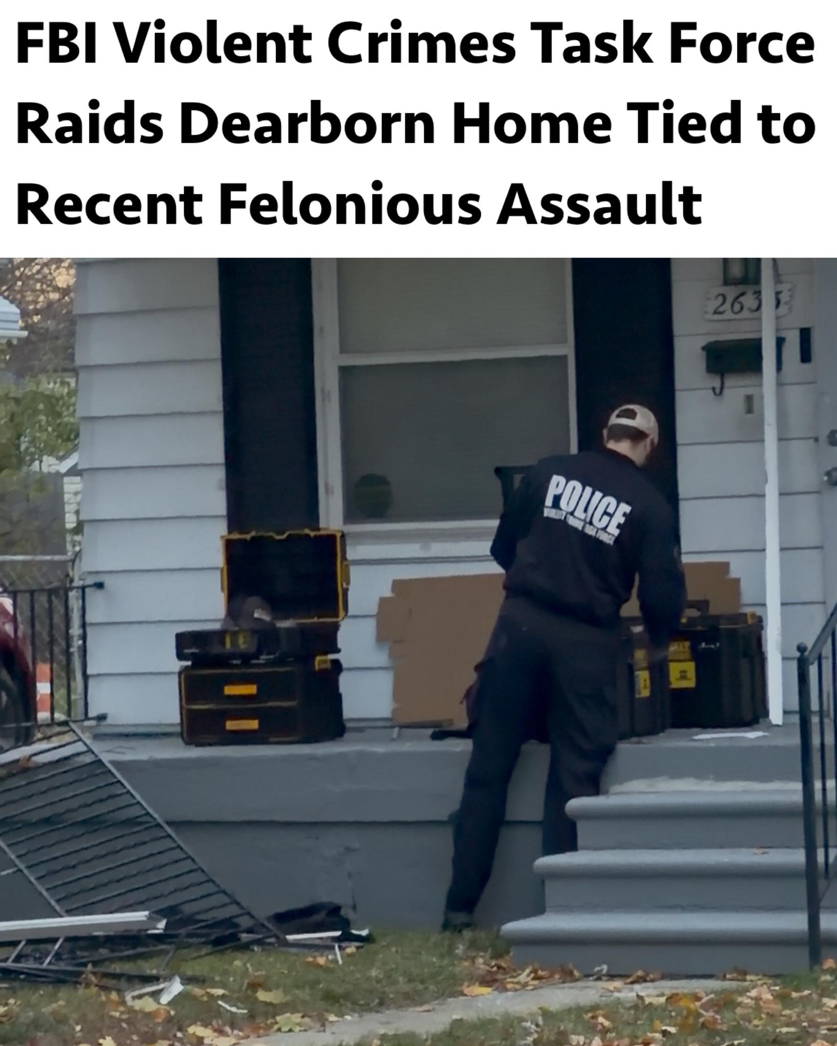 The FBI Violent Crimes Task Force,... - TCD Dearborn News | Facebook
