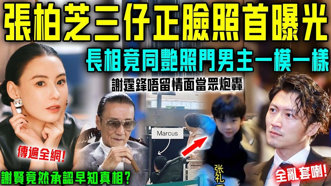 TVB 艺 人 - 巧合定係親生？張柏芝三仔張禮承正臉照首曝光，長相竟然同「艷照門男主」一模一樣？謝賢承認早知真相，謝... | Facebook