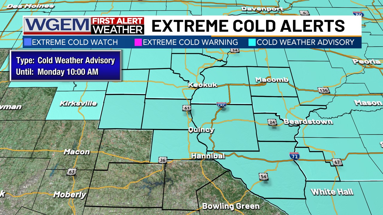 WGEM - First Alert: Most of the Tri-States is under a Cold Weather ...