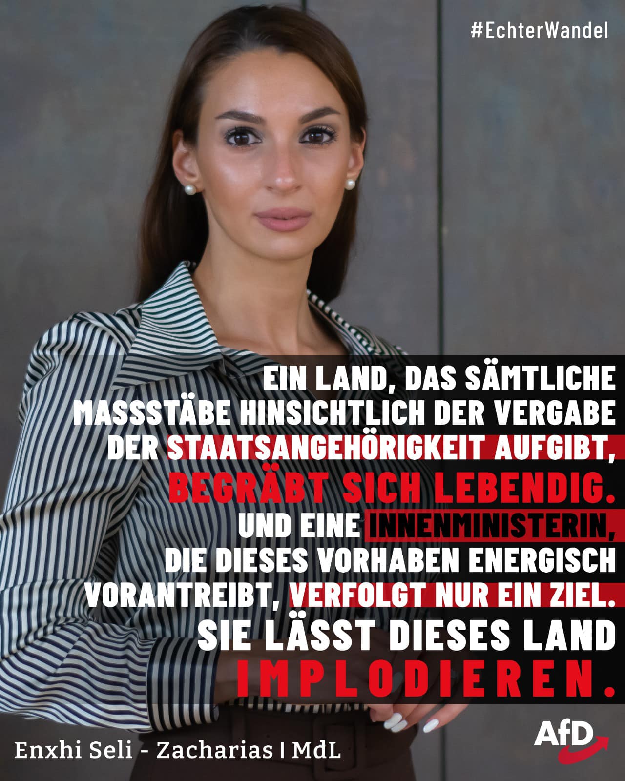 Enxhi Seli-Zacharias - Ein Land, das sämtliche Maßstäbe hinsichtlich ...