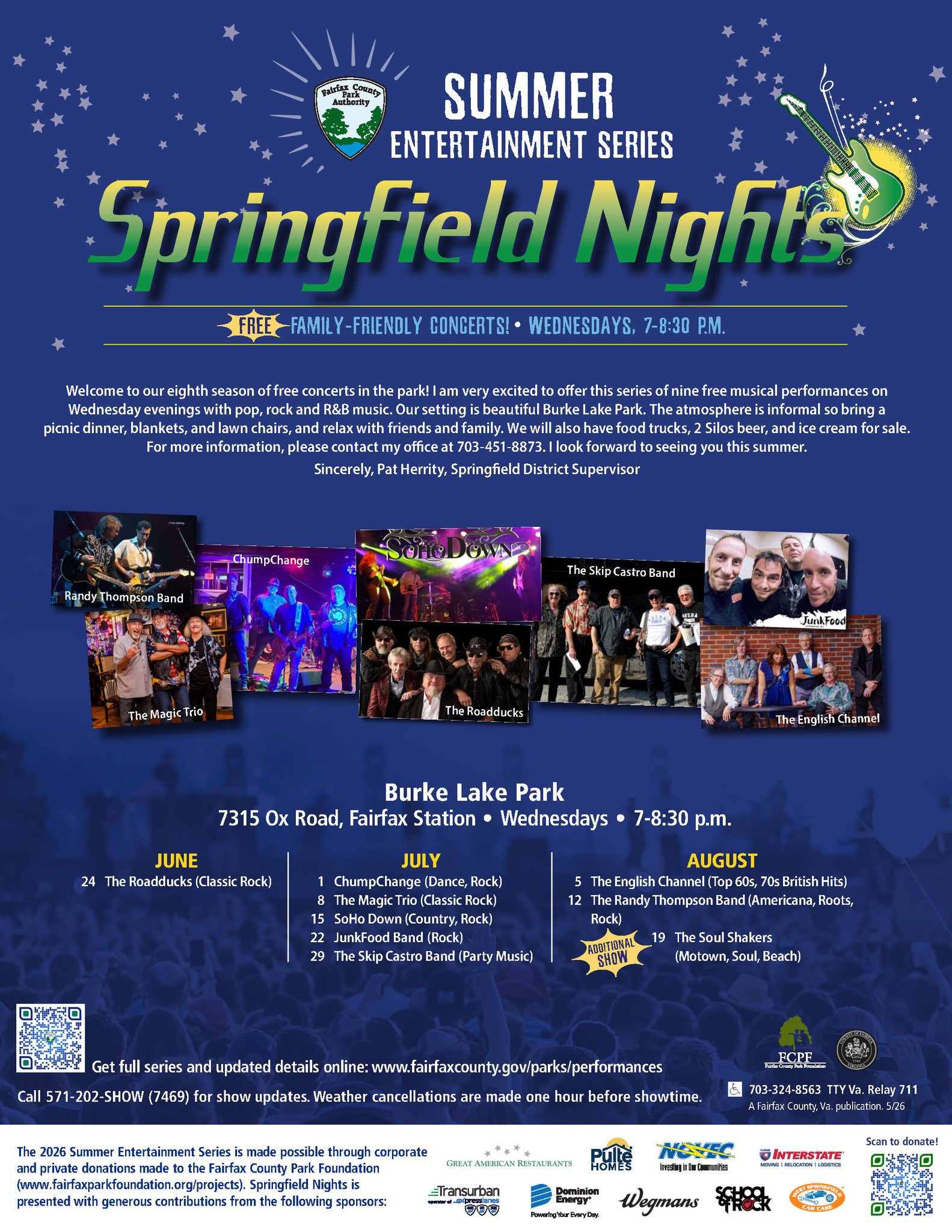 ? FREE Summer Concerts at Burke Lake Park begin in June 