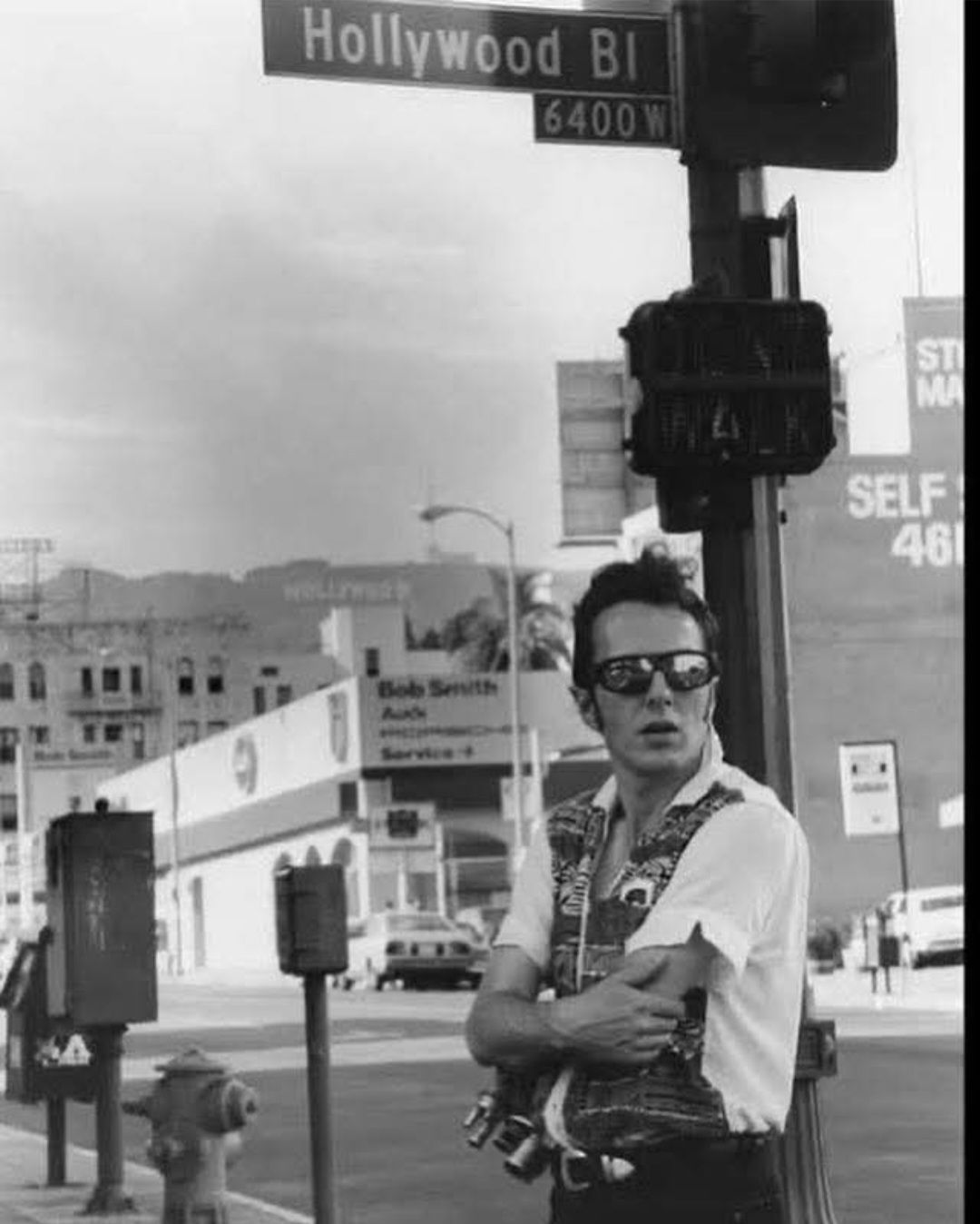 JoeStrummer on the Hollywood Walk Of Fame, Los Angeles, California