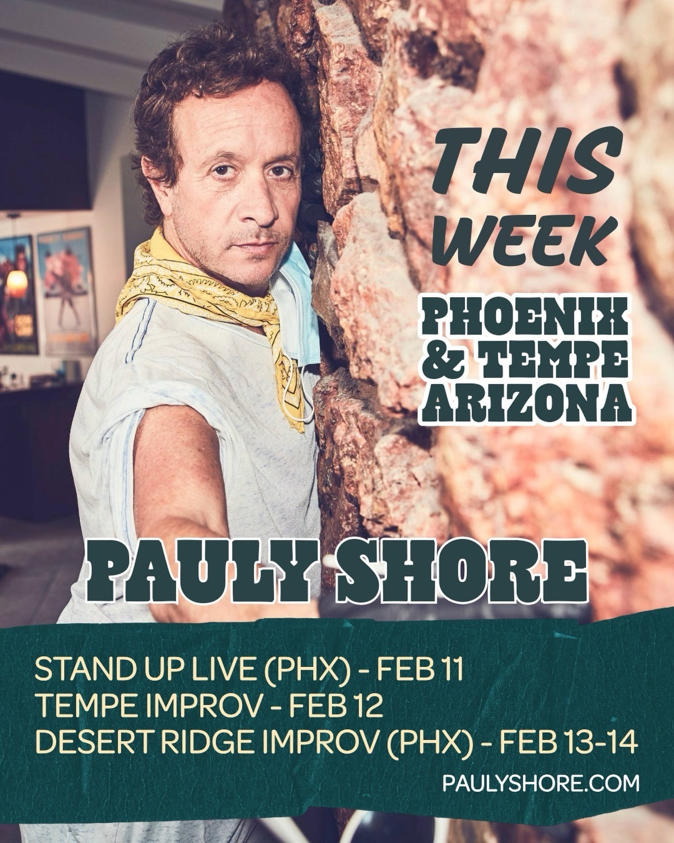 Yo brozzzz, catch me this week Phoenix / Tempe: @standuplive Feb
