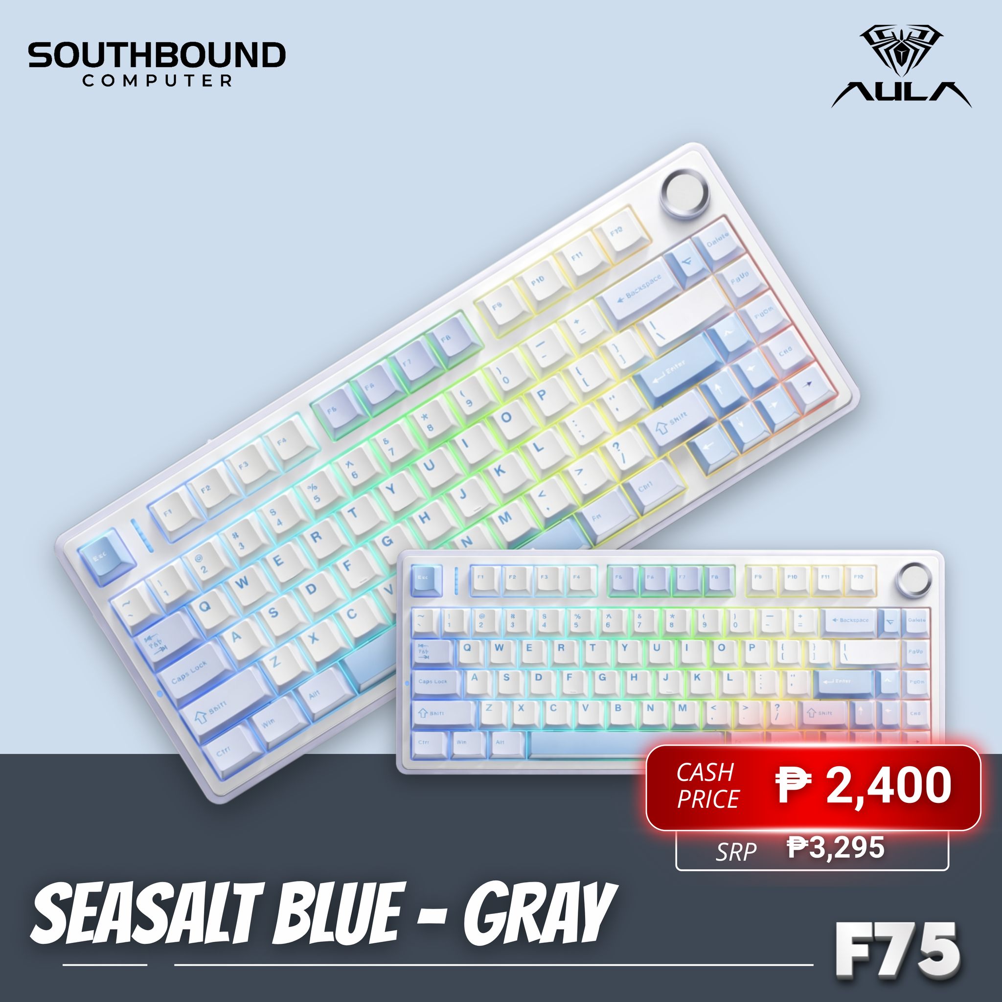 専用テスト6回 Meet the 𝐀𝐔𝐋𝐀 𝐅𝟕𝟓 𝐆𝐚𝐦𝐢𝐧𝐠 𝐊𝐞𝐲𝐛𝐨𝐚𝐫𝐝 — compact