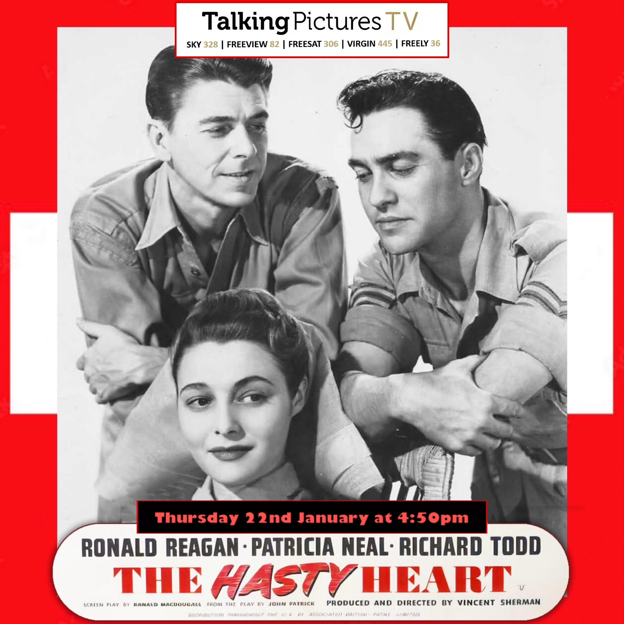 Talking - THE HASTY HEART (1949) 🪖 Thursday 22nd January at 4:50pm Don ...