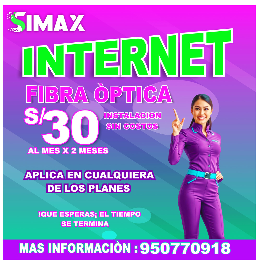 SIMAX Internet Fibra Óptica | Ilave