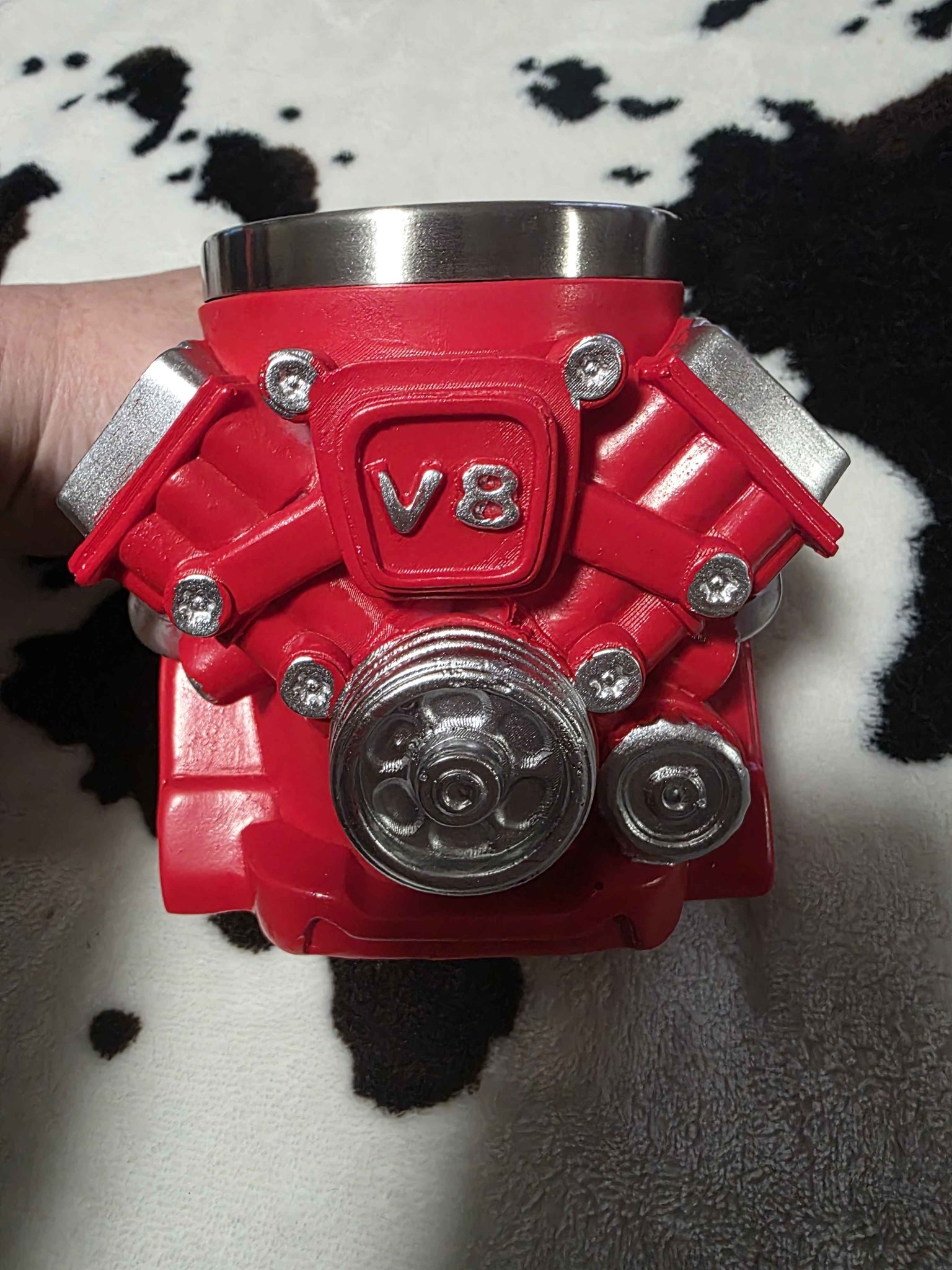 Red V8 Engine Coffee Mug Stainless Steel - Mugs - Lakeville, Ohio ...