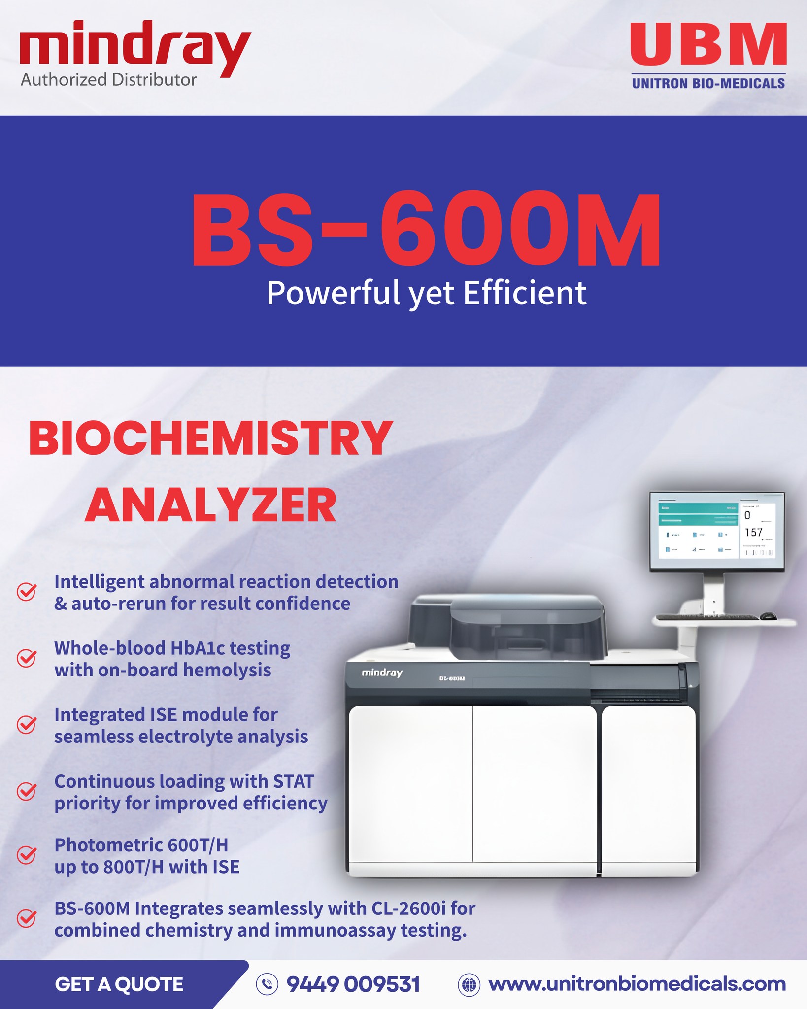 UBM - 🚀🧪 Introducing the Mindray BS-600M 🧪🚀 💥 Powerful.... | Facebook