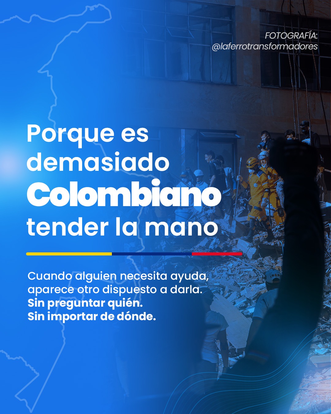 Hoy Colombia nos duele. 🇨🇴 Pero en medio de la tristeza también