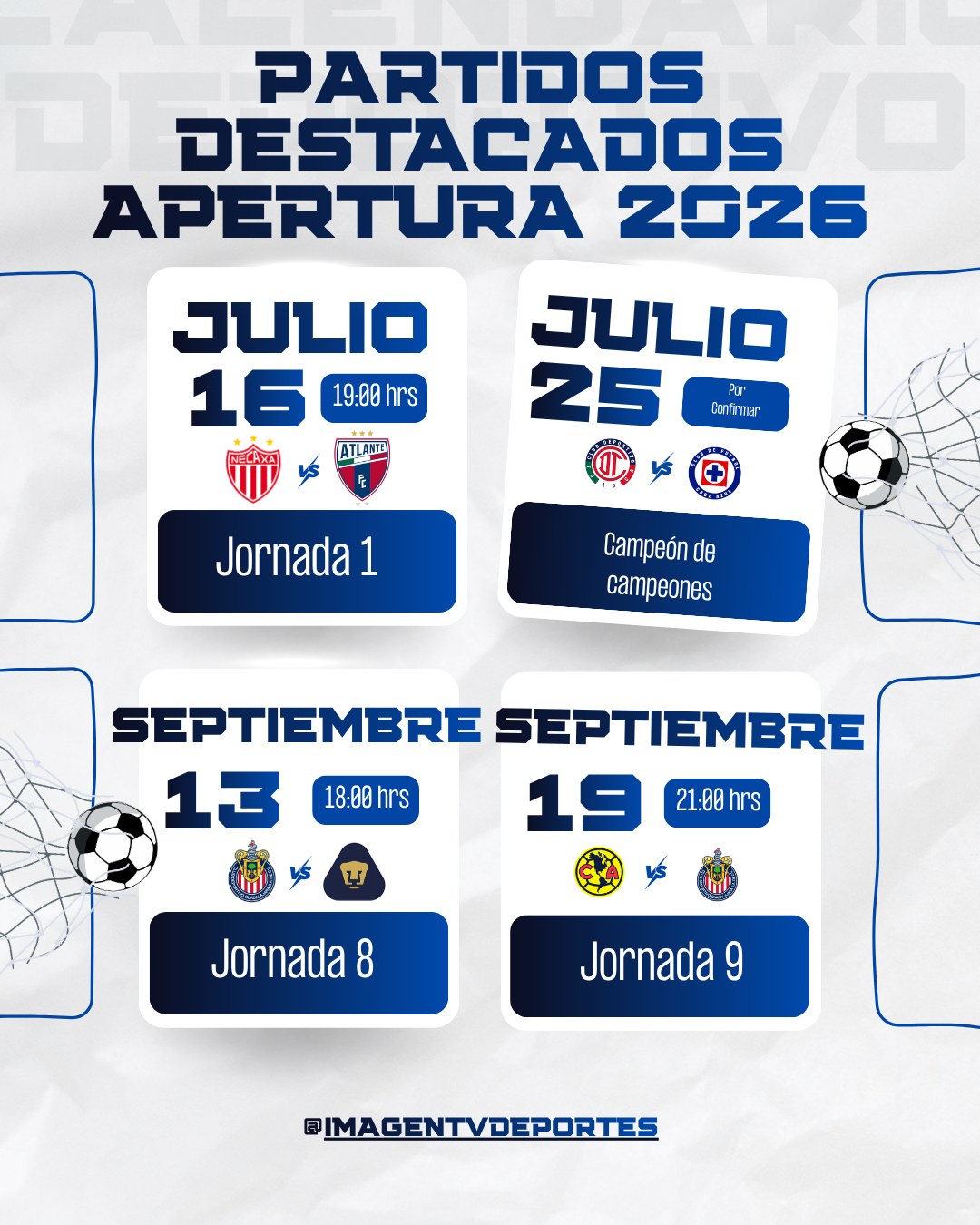 Habemus calendario! 📅⚽🔥 La Liga MX presentó el calendario del Apertura