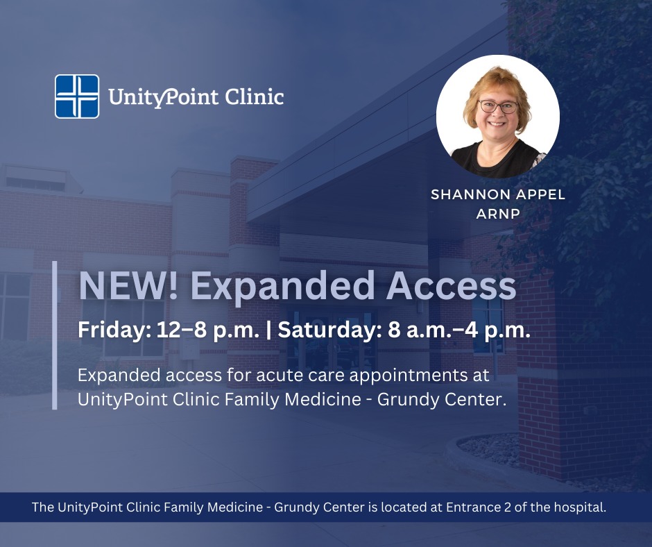 Grundy - The weekend is almost here—and so is expanded care at ...