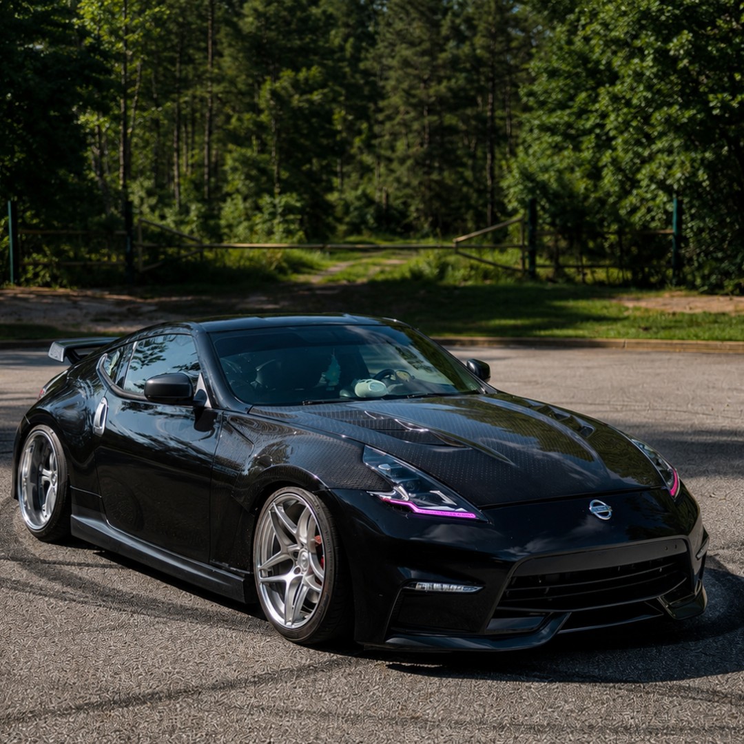 The right DRL for any occasion 💜 #TeamMorimoto #Nissan #370z #Z34