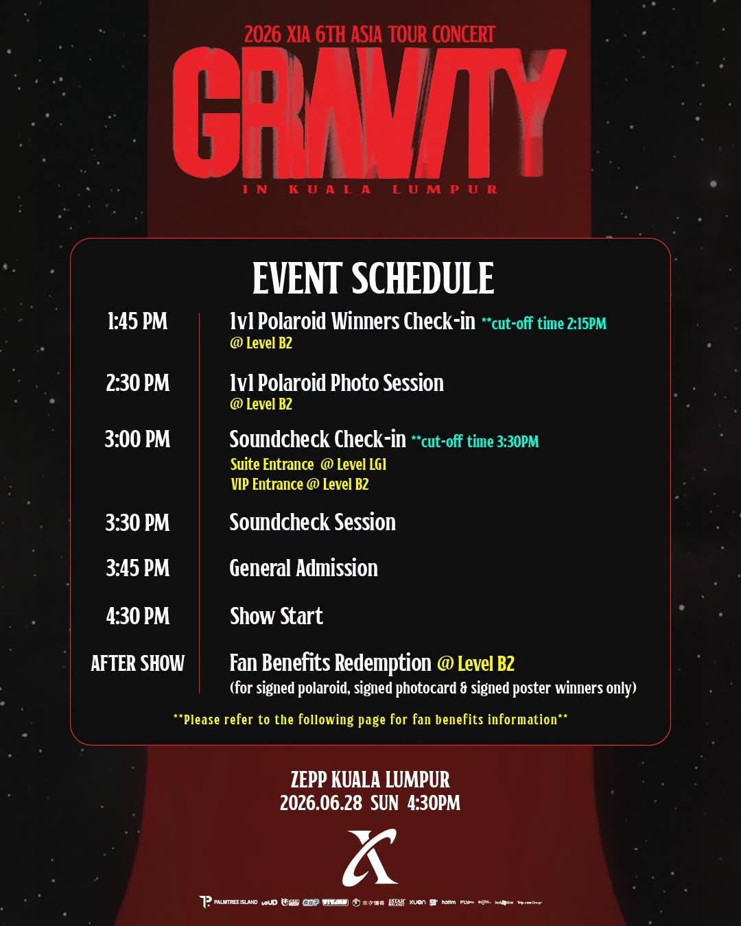 INFO] 2026 XIA 6TH ASIA TOUR CONCERT 'GRAVITY' IN KUALA LUMPUR
