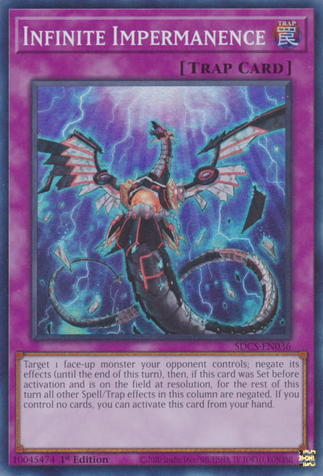 yugioh column cards RC04-AE076 Infinite Impermanence (QCSR)  TCG Corner player and collector. Yugioh Rarity Collection 5 Card
