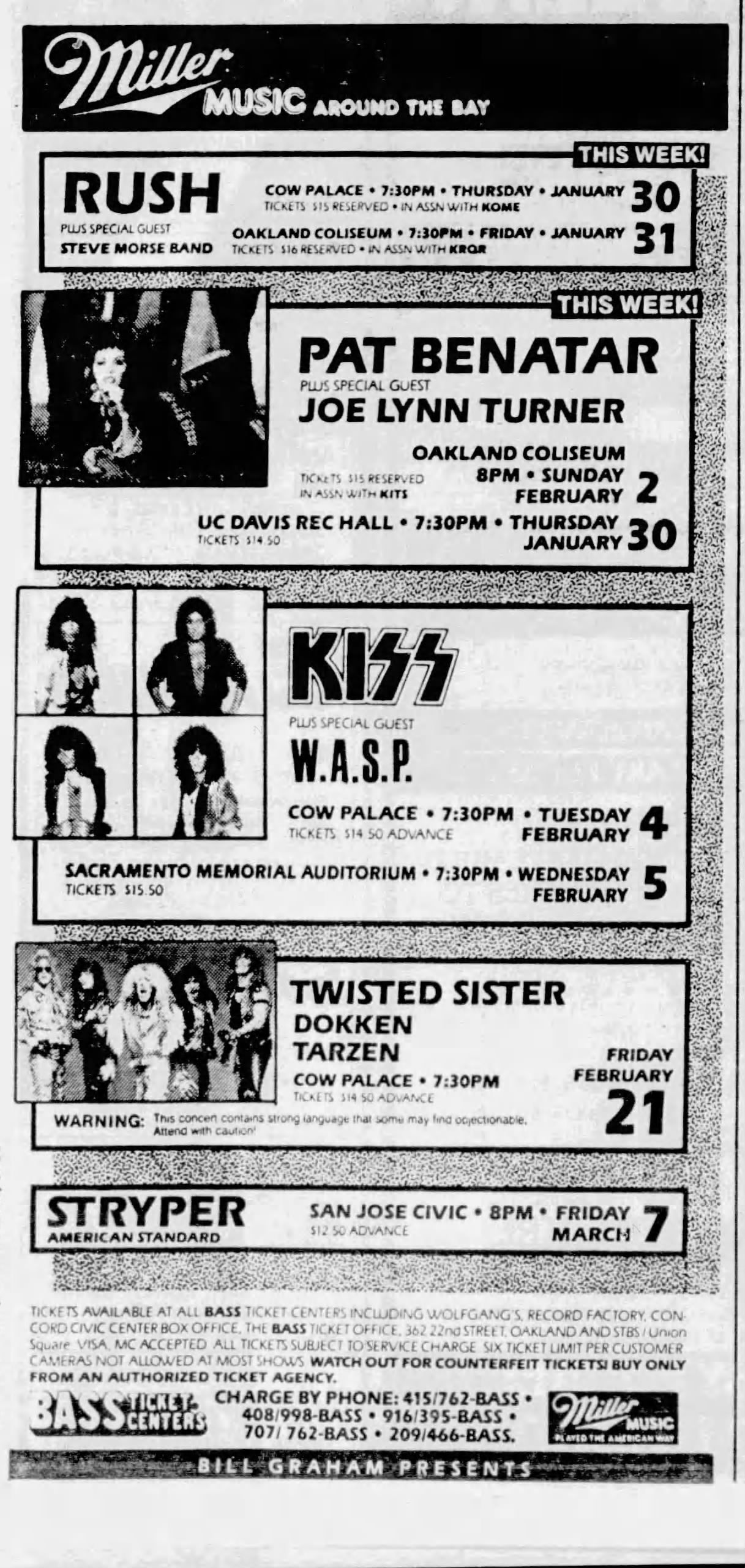 On this date in 1986: The 'Asylum' tour brought KISS to Roberts