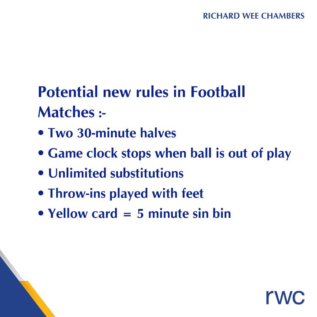 The 90-minute football match split into two 45-minute halves was
