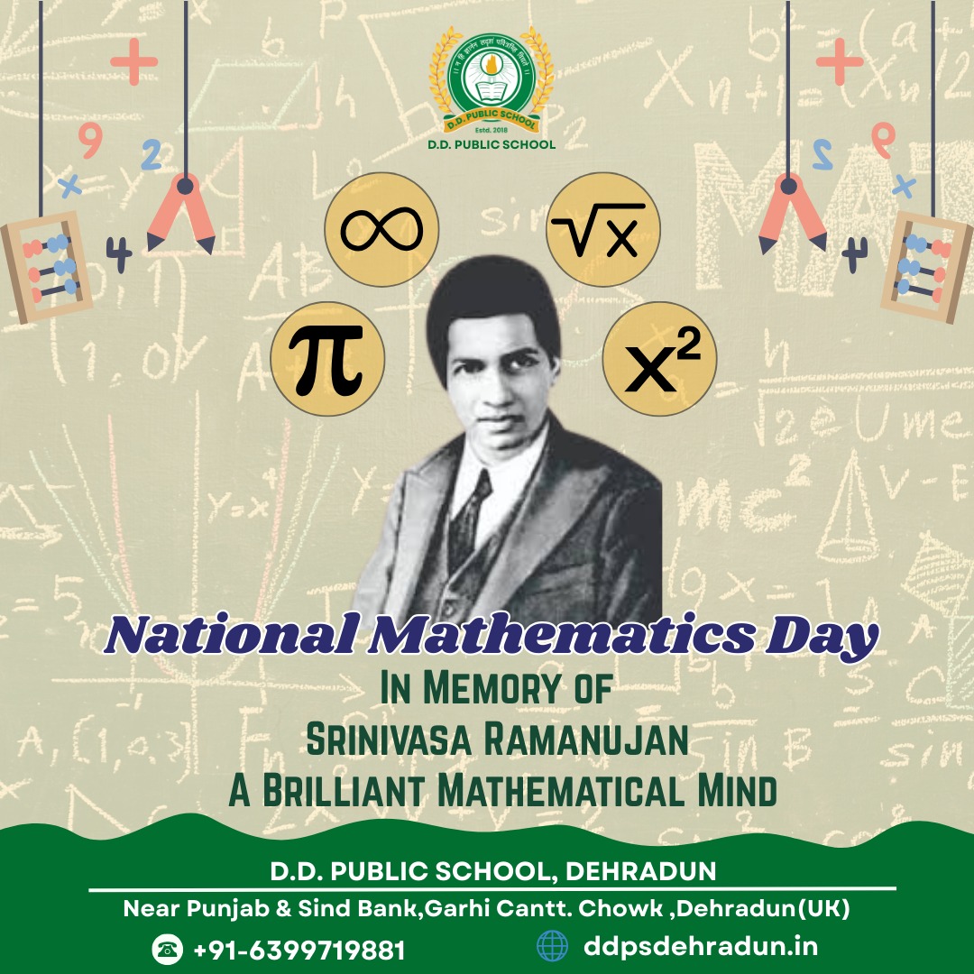 DD - Celebrating National Mathematics Day in memory of Srinivasa ...