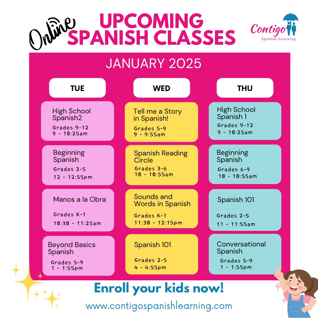 Contigo - A space where Spanish grows with your child. 🌎 Our online ...