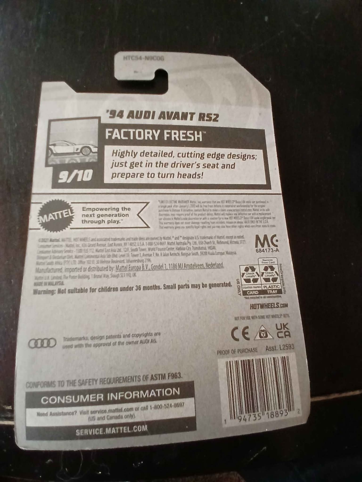 hot wheels. 94 audi avant R52 - Toy Race Car & Track Sets - Clifton ...