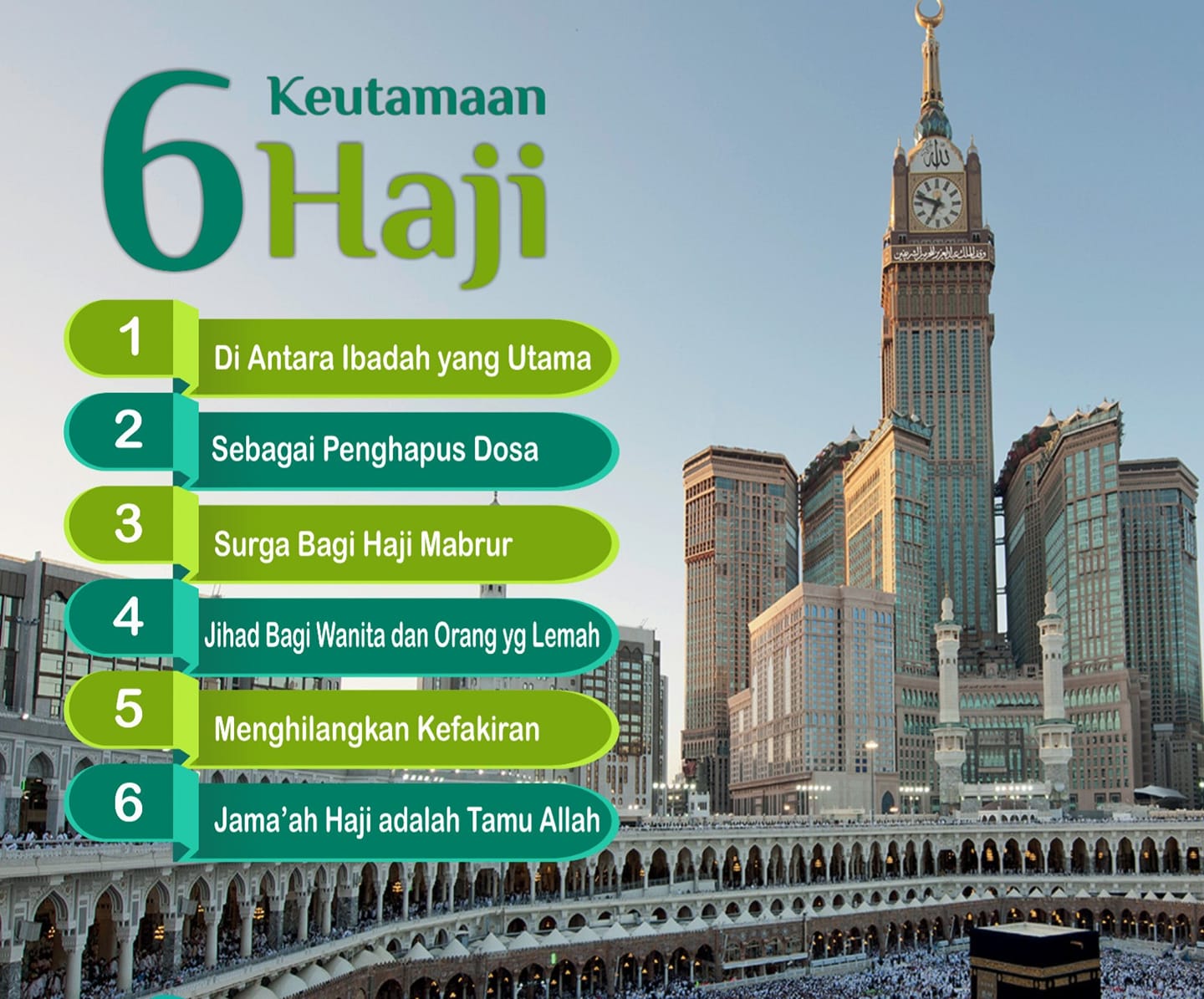 Enam Keutamaan Haji 🕋 1. Di... - Rindu Raudah Sungai Buloh