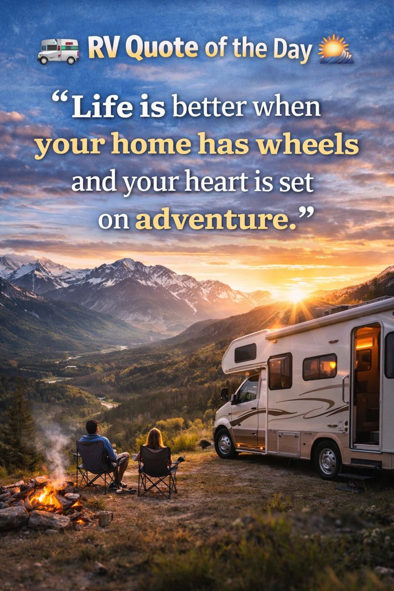 🚐 RV Quote of the Day 🌄 “Life... - Bish's RV - Davenport, IA | Facebook
