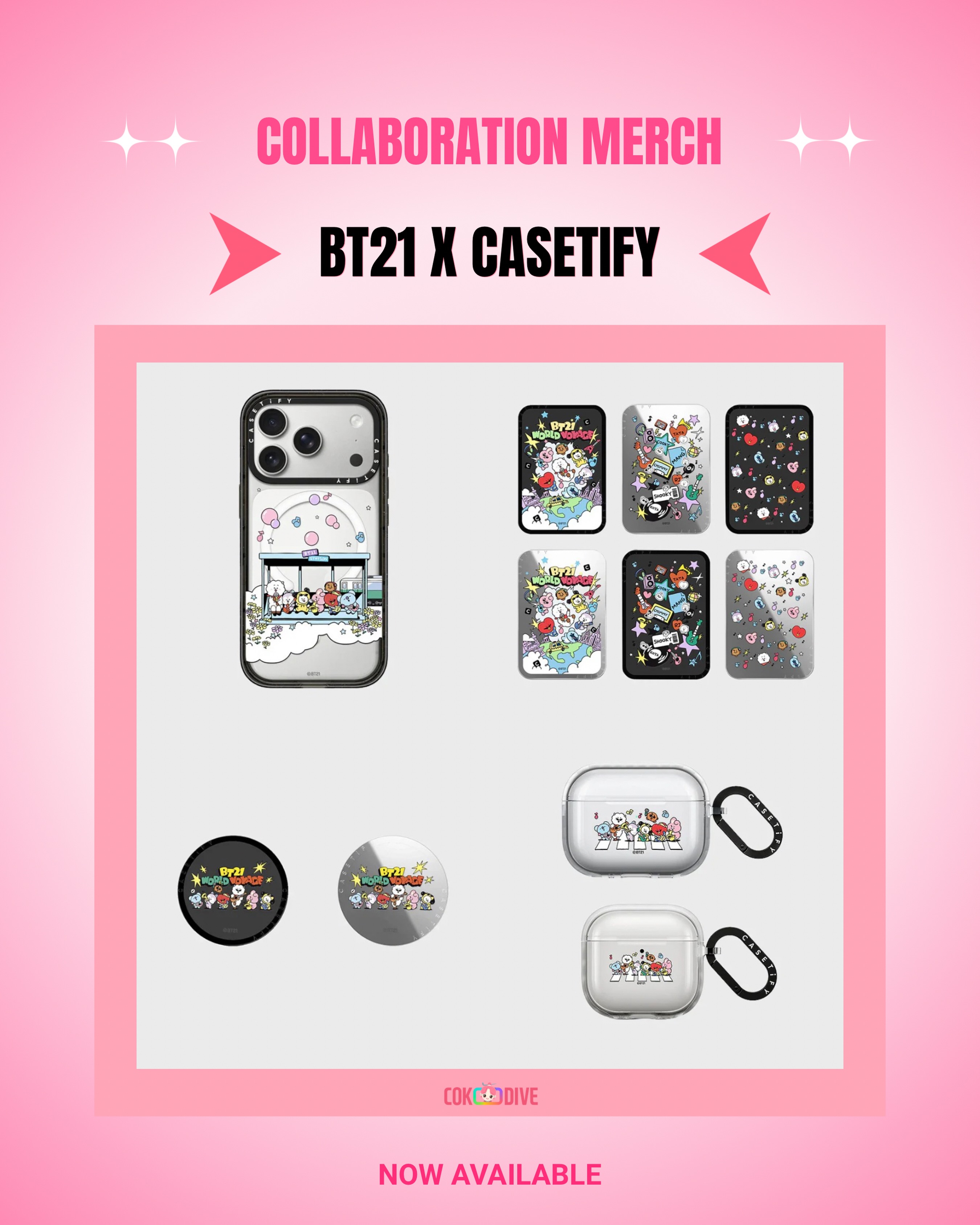 ✨ BT21 x CASETiFY has officially landed at COKODIVE! 📱 Bring