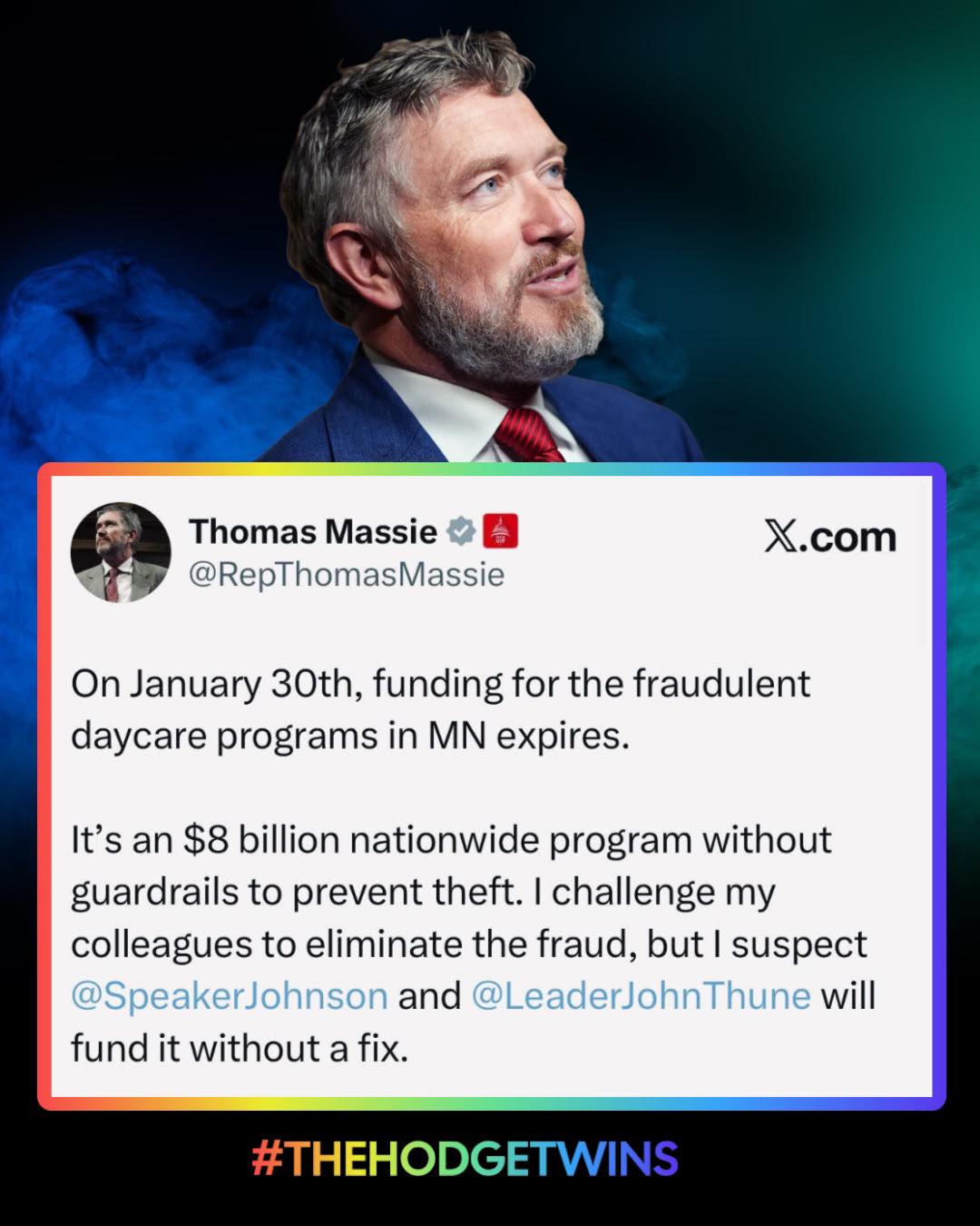 The Hodgetwins - Rep. Thomas Massie warns that funding for Minnesota’s ...