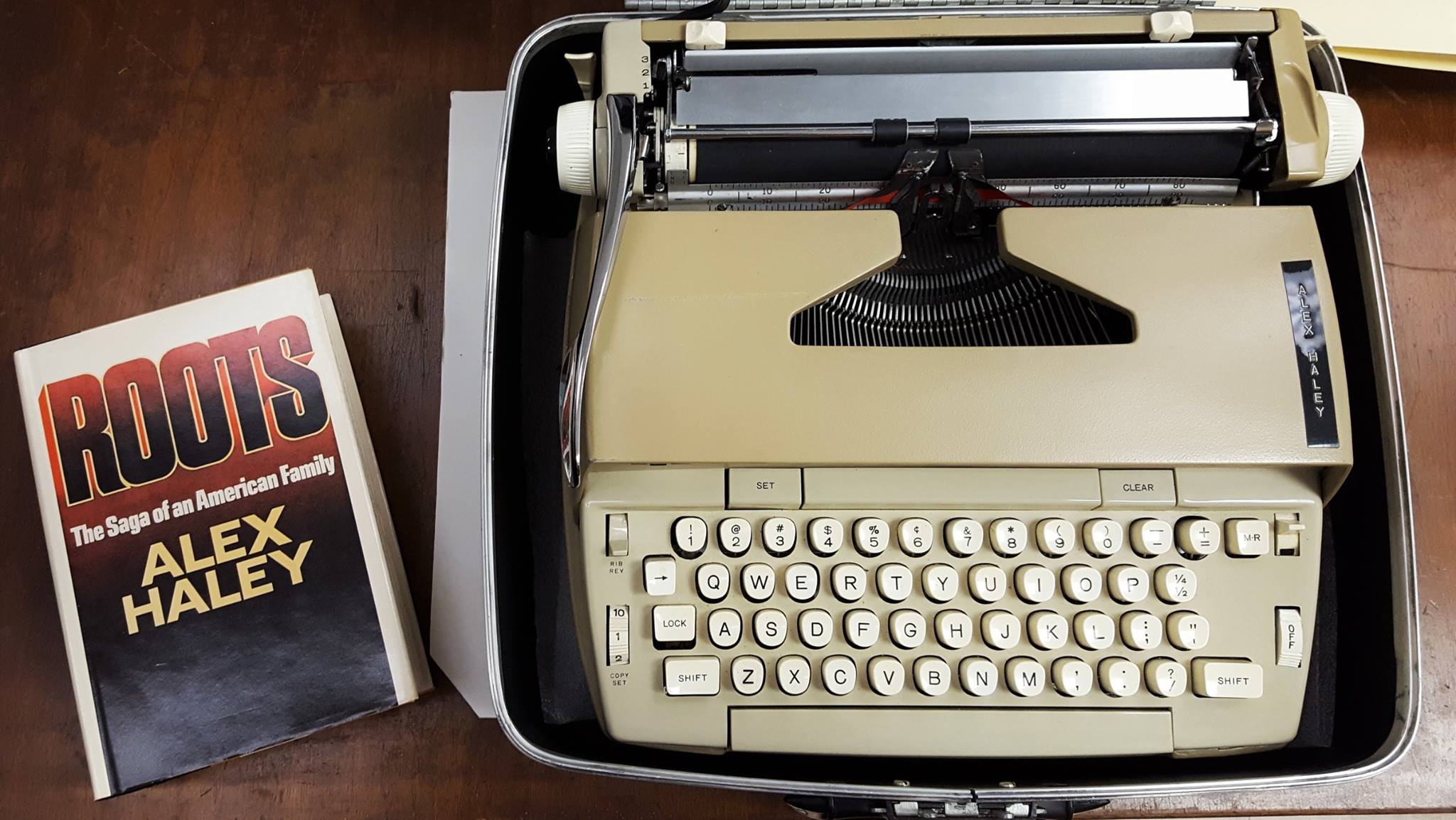 ma Alex Haley's typewriter helped create Roots—a story that changed