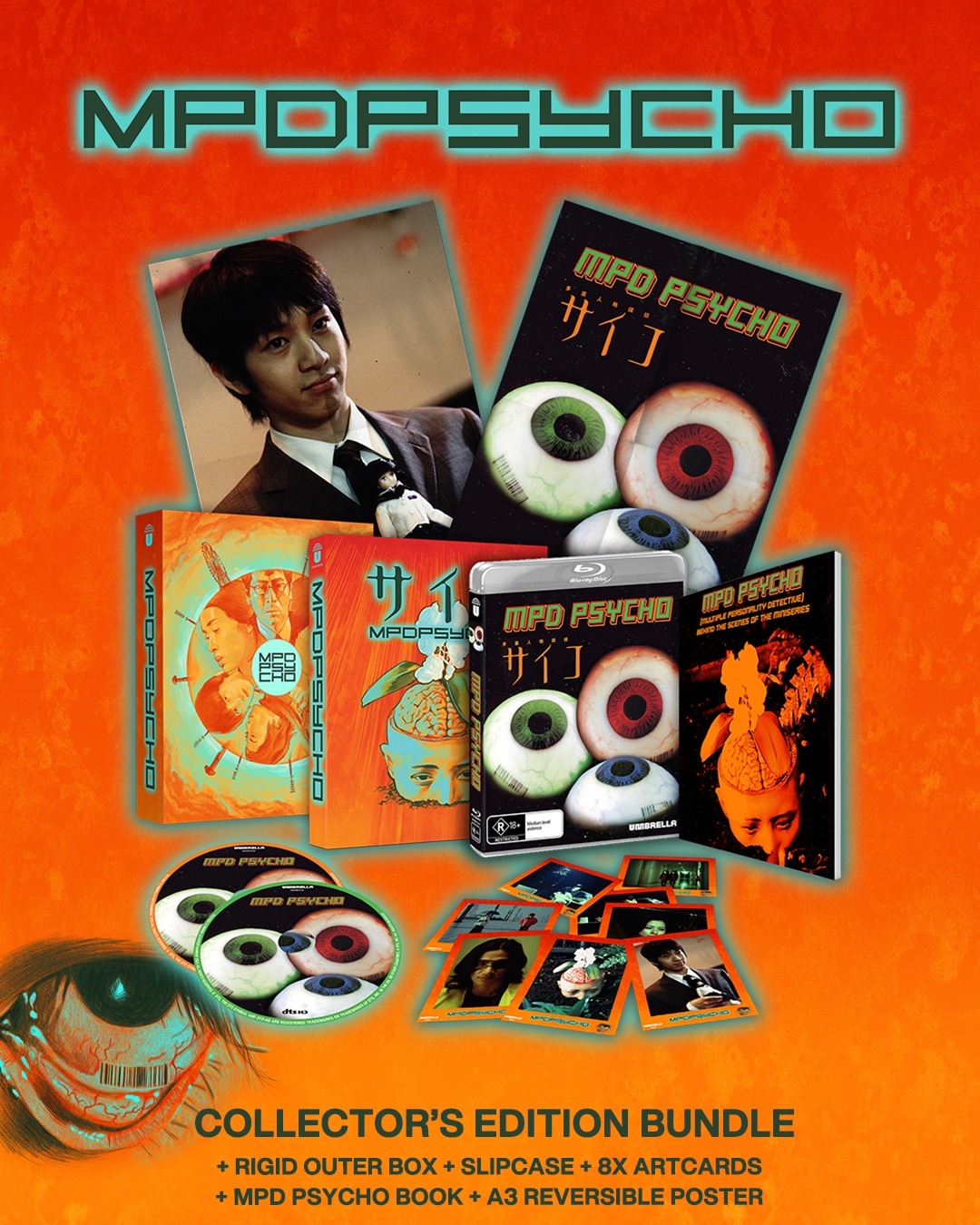 Discover the unbridled madness of Takashi Miike in MPD PSYCHO, an
