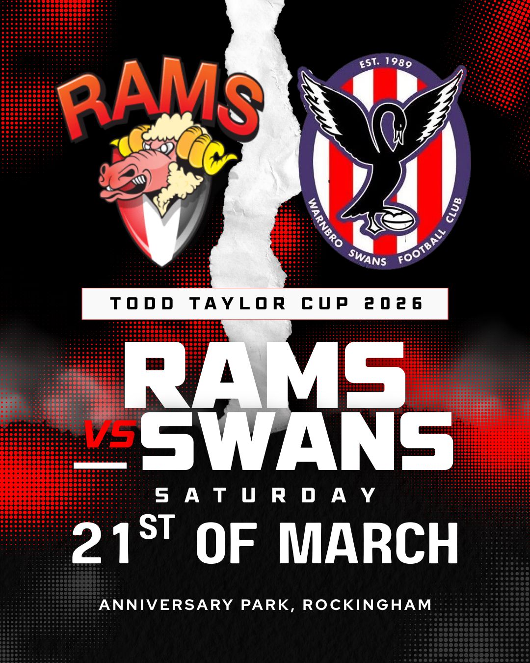 🏆 TODD TAYLOR... - Rockingham Rams Football & Netball Club | Facebook