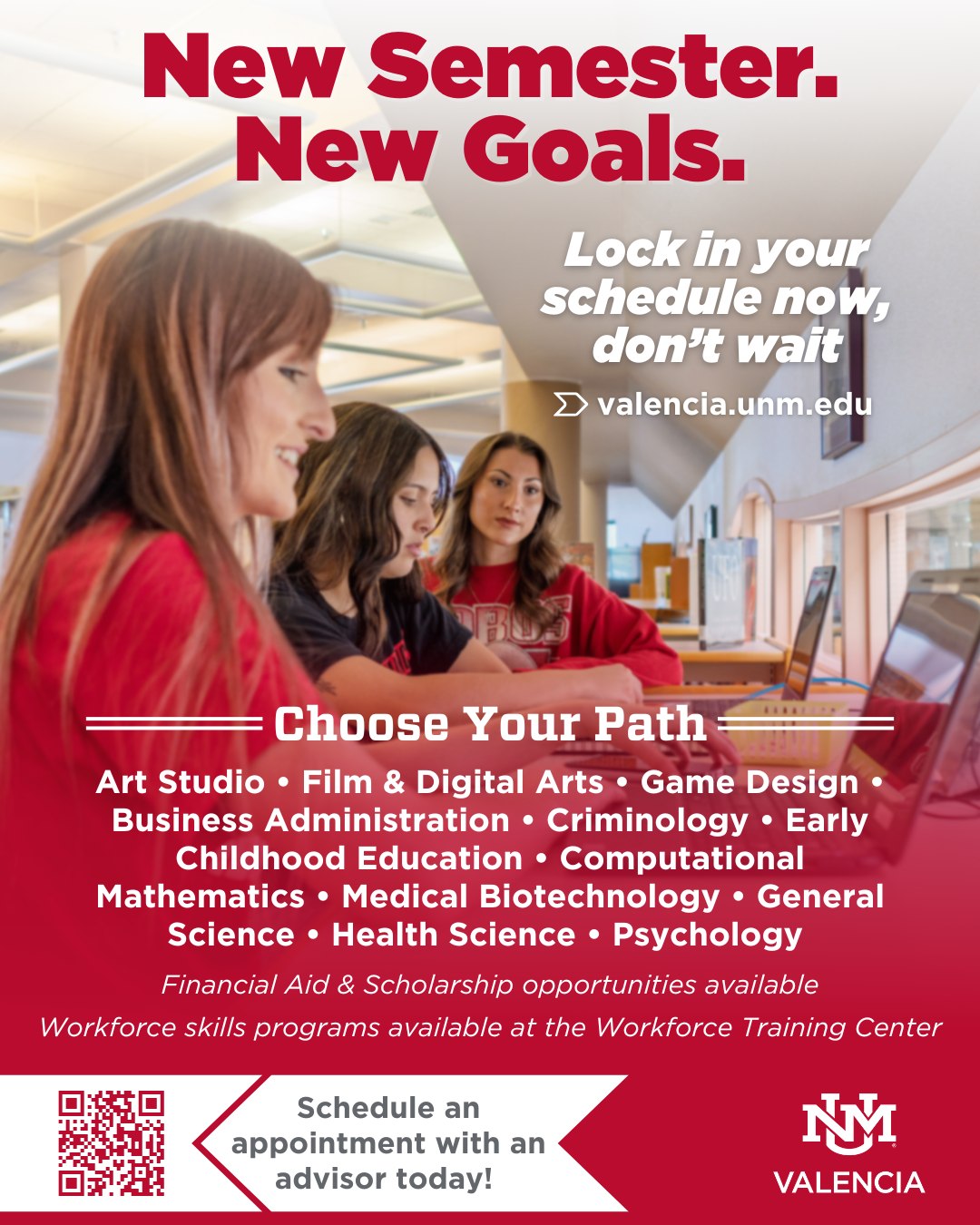 UNM-Valencia - Now is the time to lock in your Spring 2026 semester ...