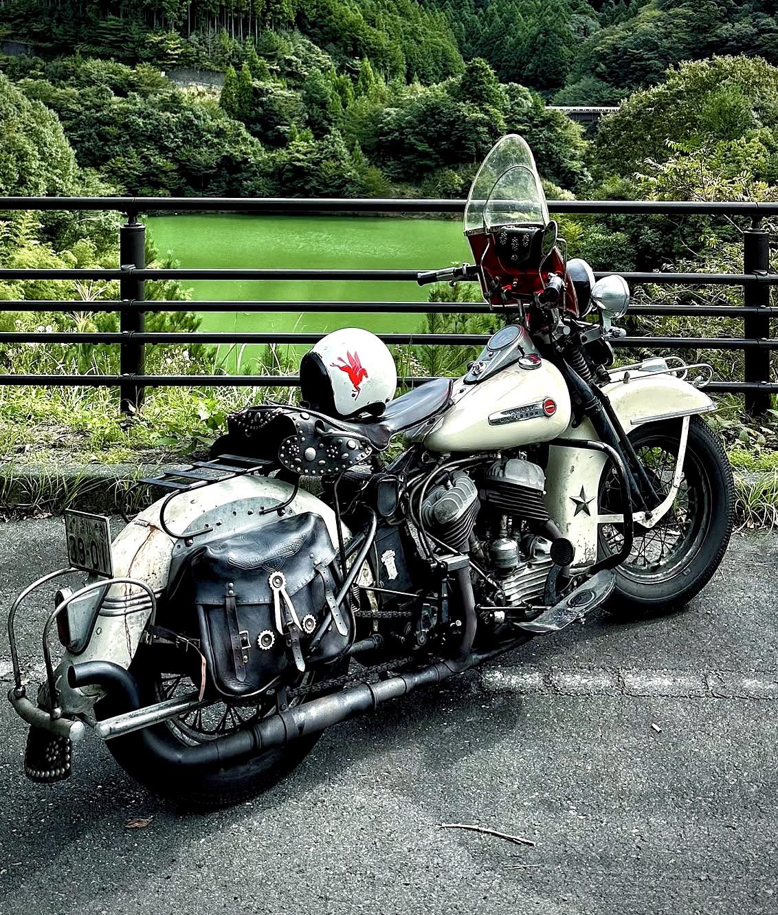 Harley-Davidson - '48 Panhead in Azure Blue. Artwork by Amir