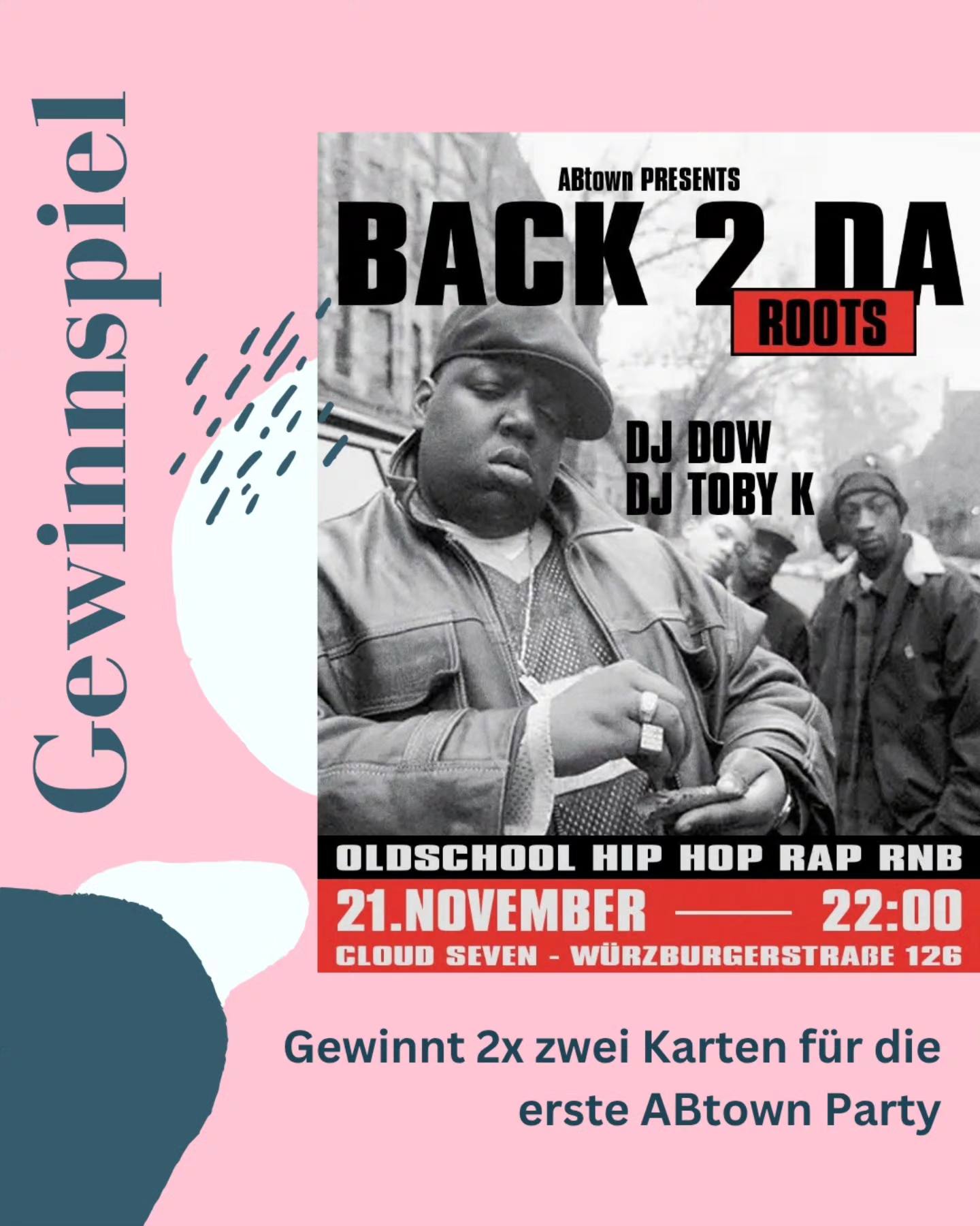 ABtown - 🎉 GEWINNSPIEL – BACK 2 DA ROOTS PARTY 🎉 It’s... | Facebook
