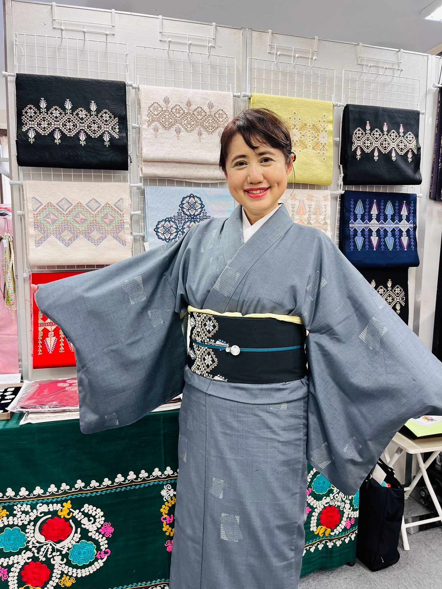 パレスチナ刺繍帯プロジェクトby ICEJ・Palestinian Embroidery OBI 