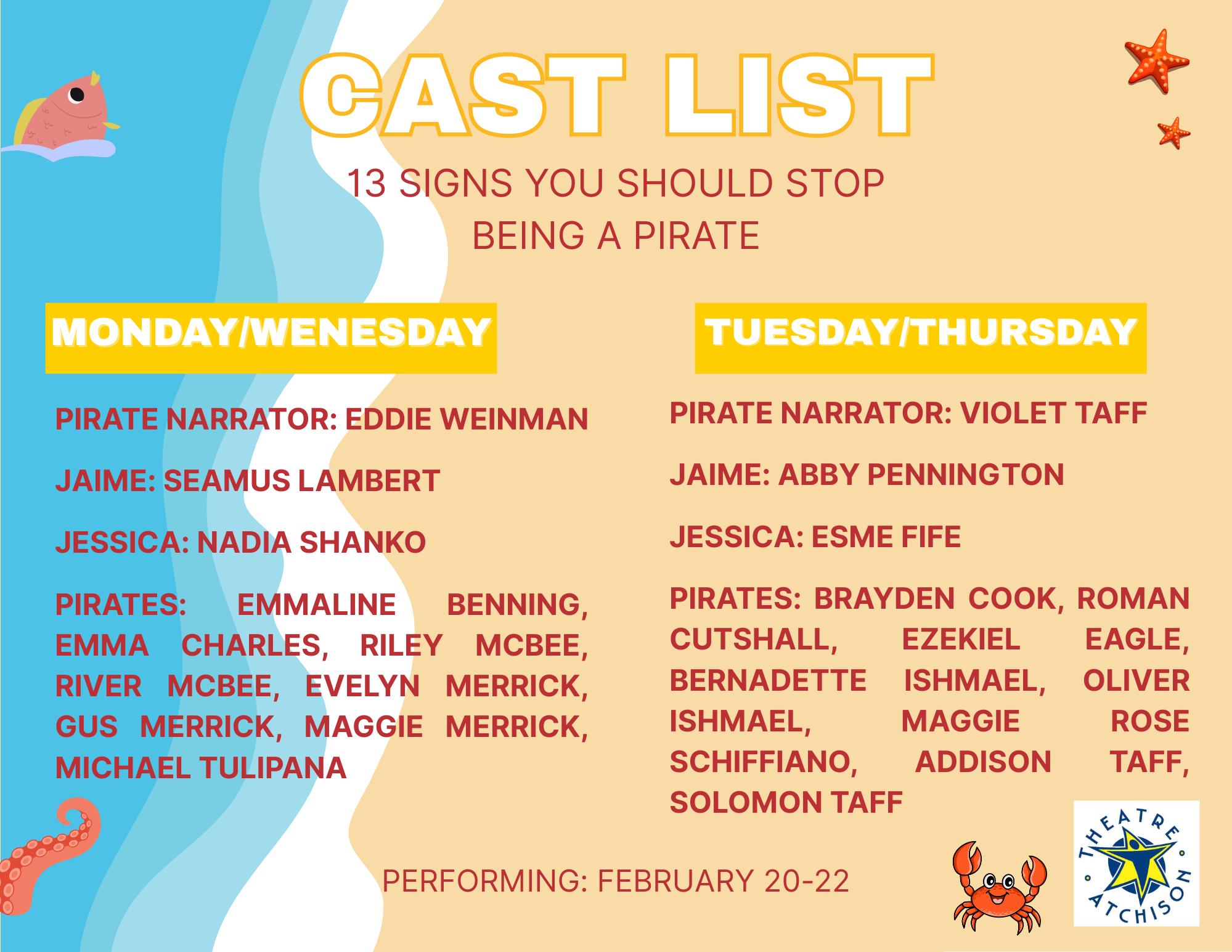 Theatre - 🎭 Cast List is LIVE! We’re thrilled to work with this amazing ...