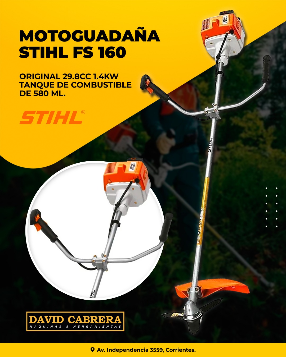 David - 🌱 Motoguadaña Stihl FS 160: tu aliada para el cuidado del ...