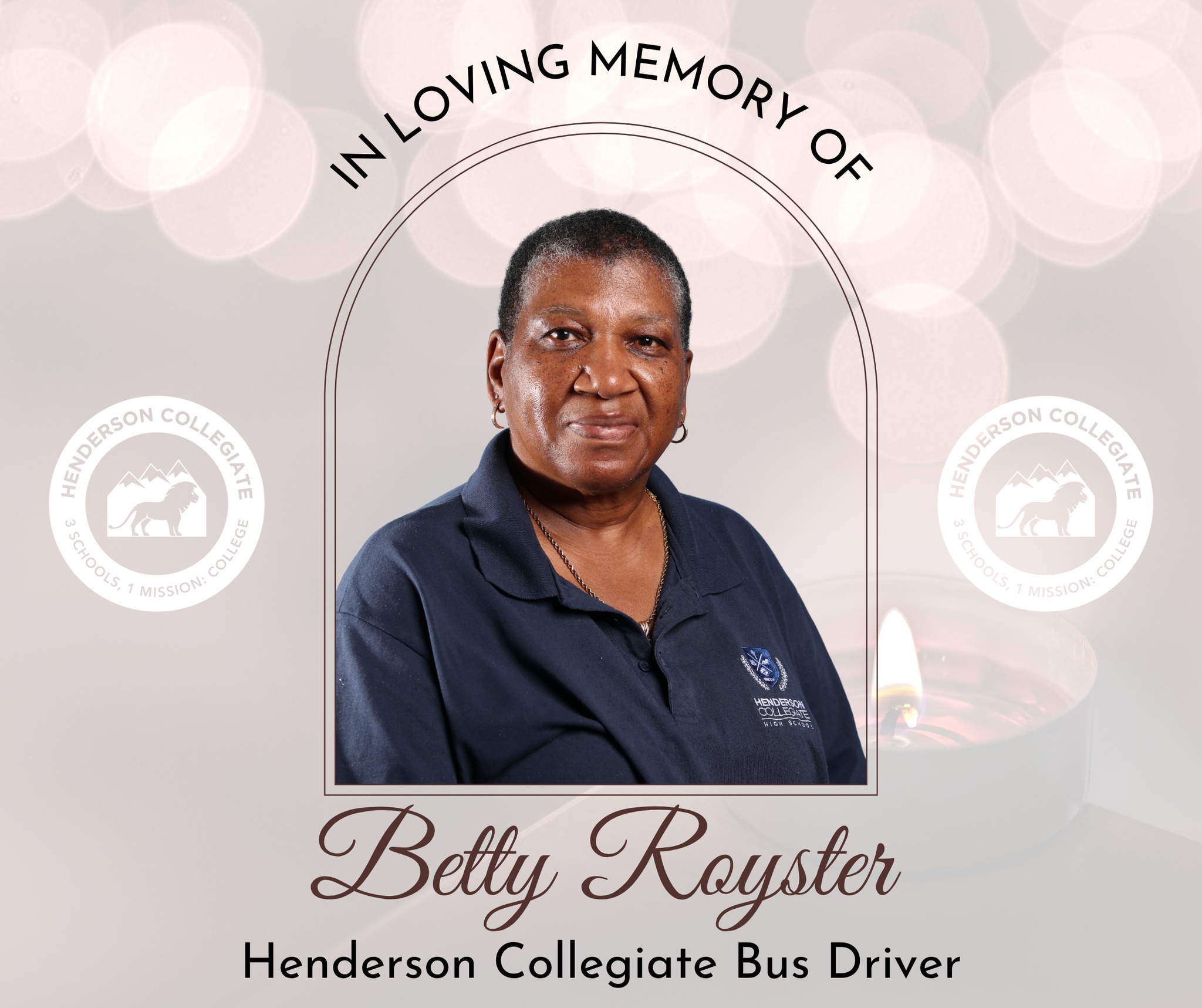 Henderson's tribute to Ms. Betty Royster.