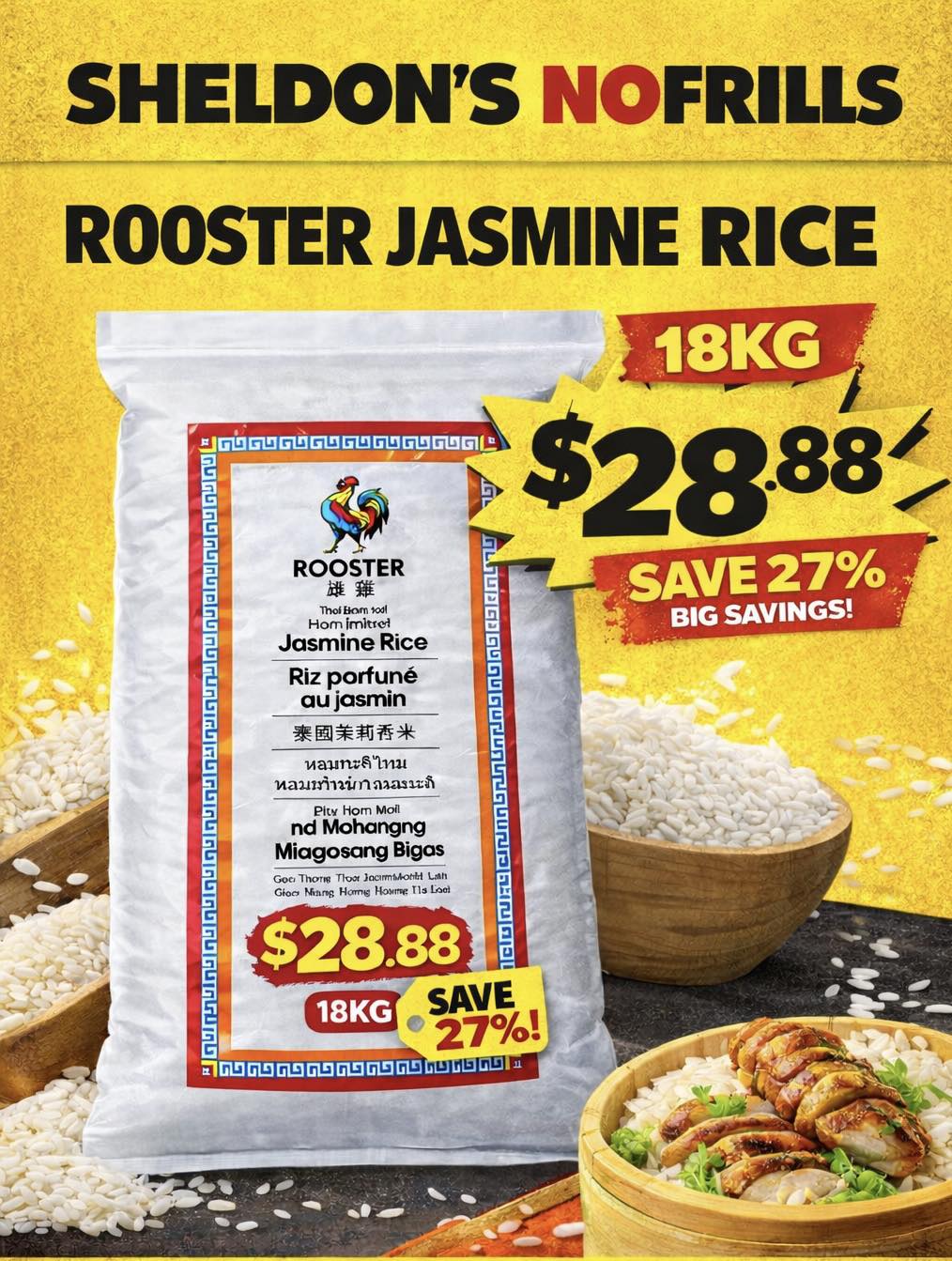 No Frills - 🍚 Rice, rice… BABY. Because one bag is never... | Facebook