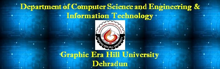 Department Of Computer Science and Engineering & Information Technology