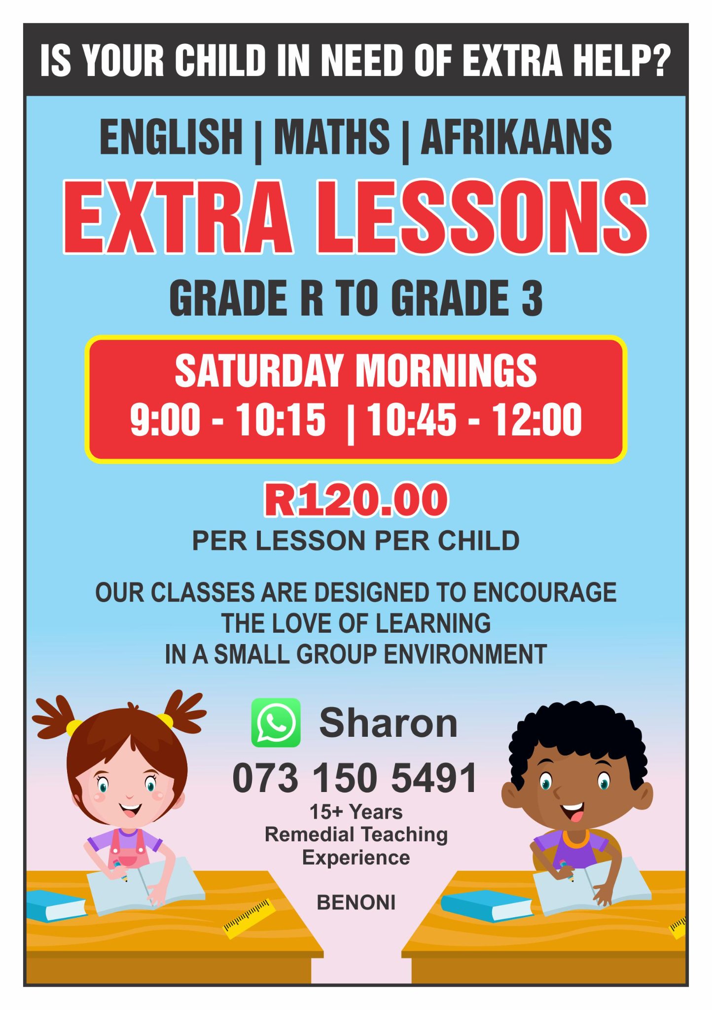 IS YOUR CHILD IN NEED OF... - Extra Remedial Lessons Benoni | Facebook